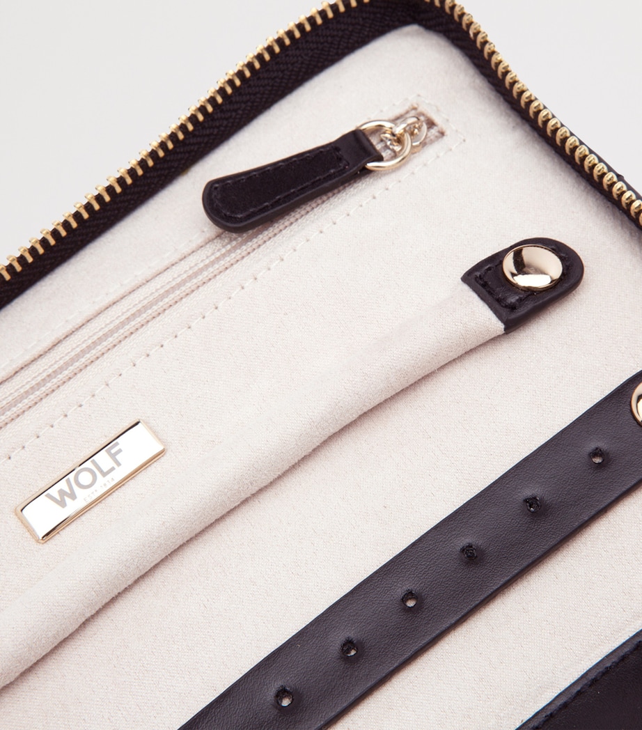 Leather Caroline Jewellery Portfolio BLACK Image 4