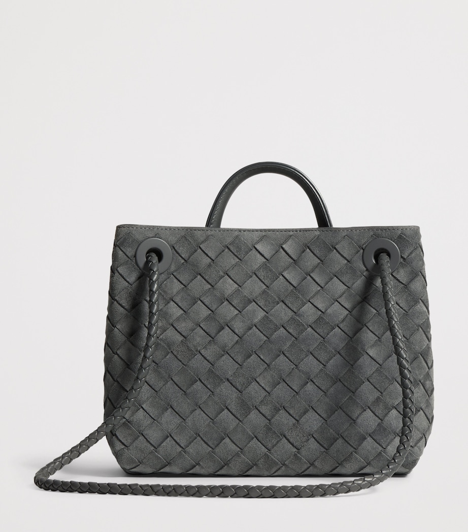 Bottega Veneta Small Suede Andiamo Top-Handle Bag Image 6
