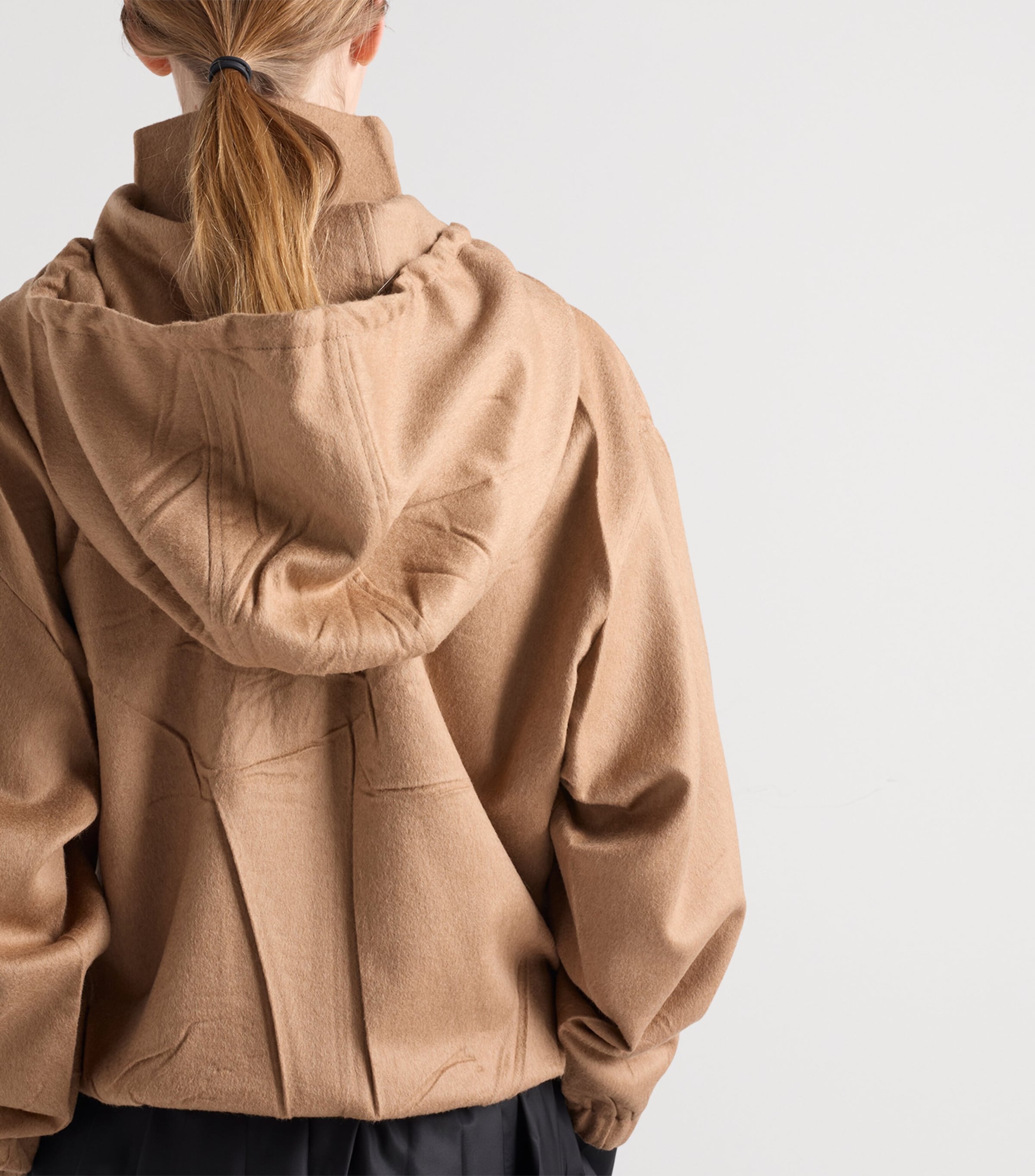 Camel Hair Blouson Jacket F0040 Image 6