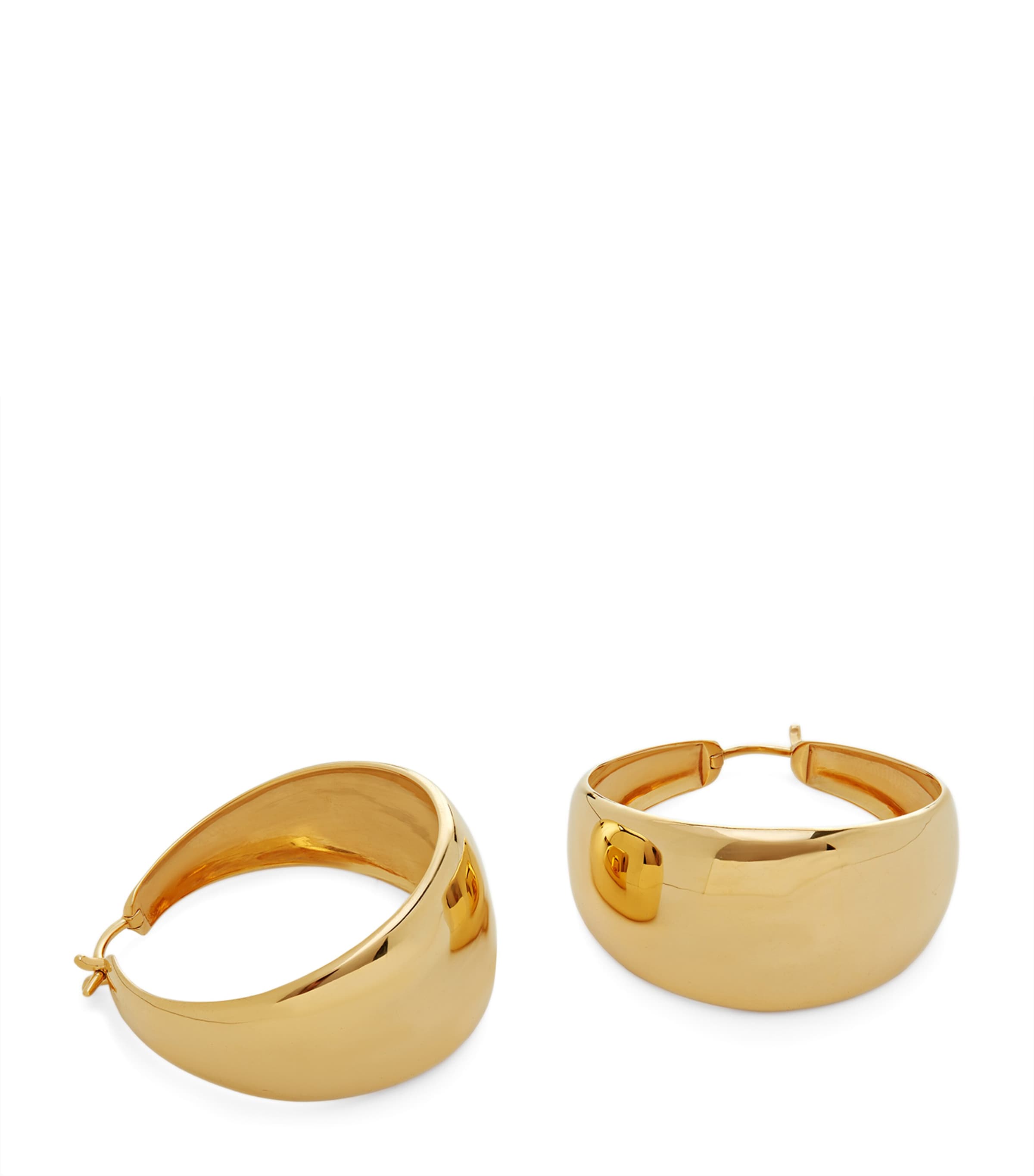 Monica Vinader x Kate Young Large Gold Vermeil Hoop Earrings 18K GOLD VERMEIL Image 1