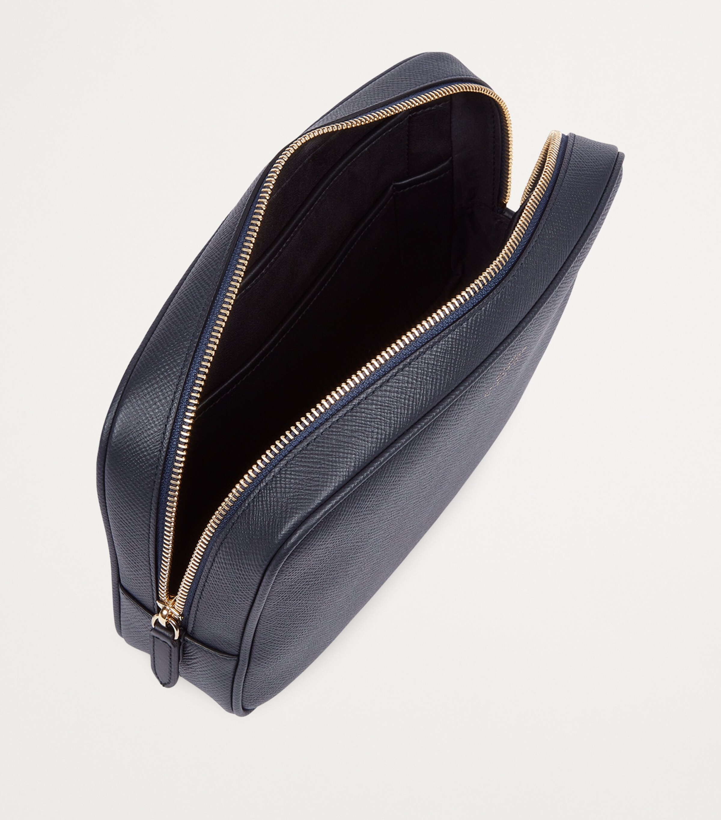 Panama Leather Tech Organiser Pouch NAVY Image 4