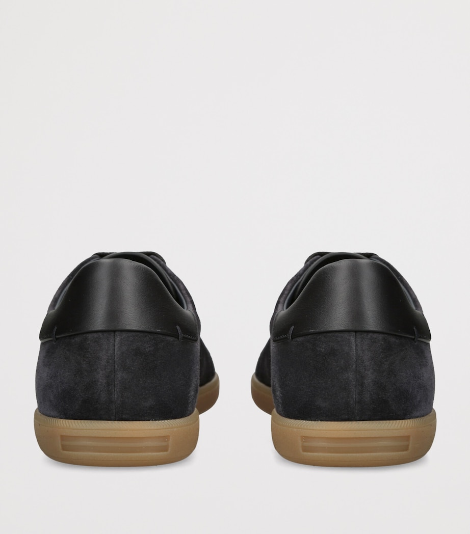 Zegna Suede 232 Sneakers Navy Image 2