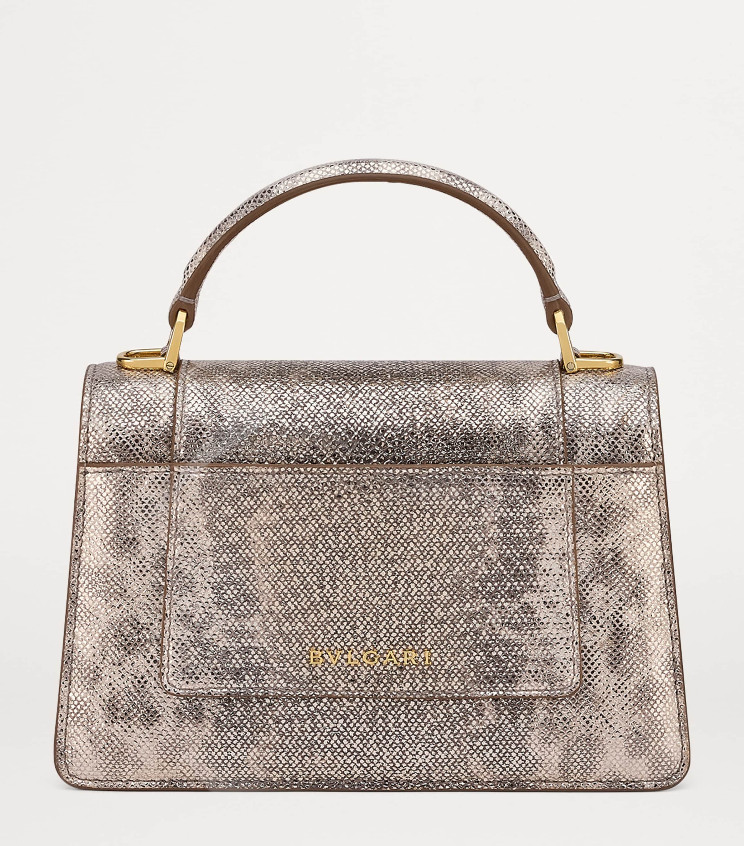 Small Snakeskin Serpenti Forever Top-Handle Bag BEIGE MEDIUM Image 2