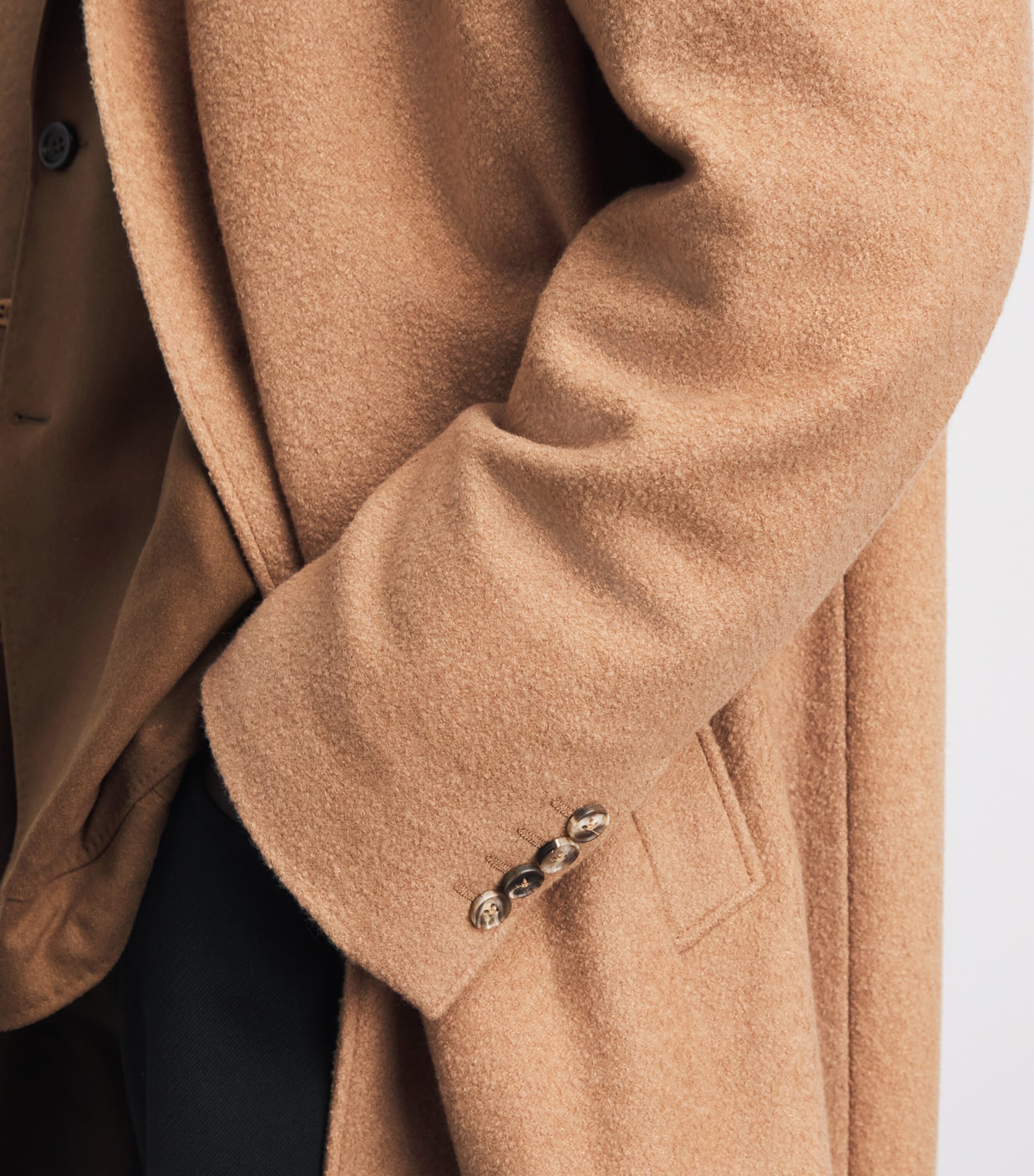 Canali Mens Cashmere-Silk Overcoat Image 3