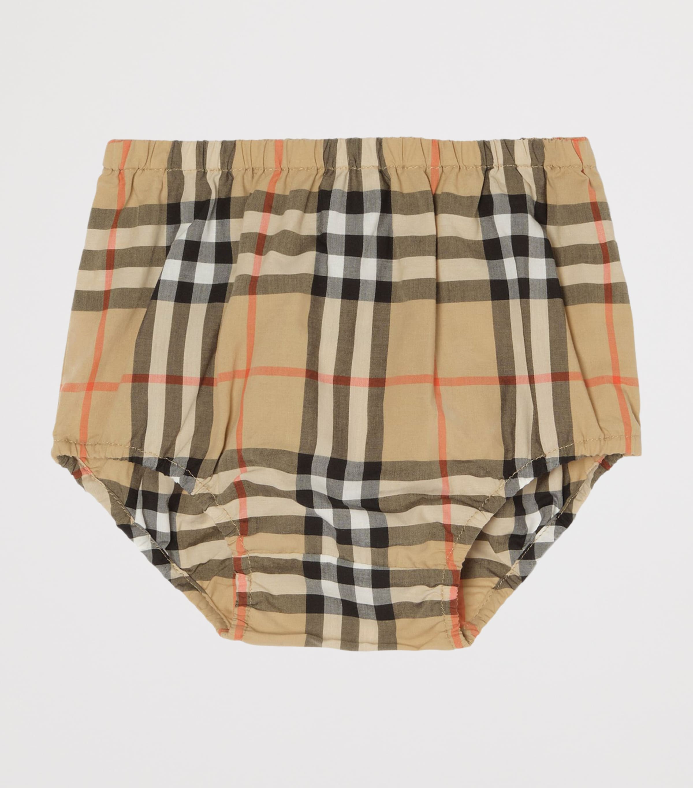 Burberry Kids Check-Trim Dress and Bloomers Set (1-18 Months) Bouquet Image 4