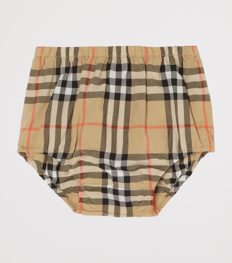Burberry Kids Check-Trim Dress and Bloomers Set (1-18 Months) Bouquet Image 4
