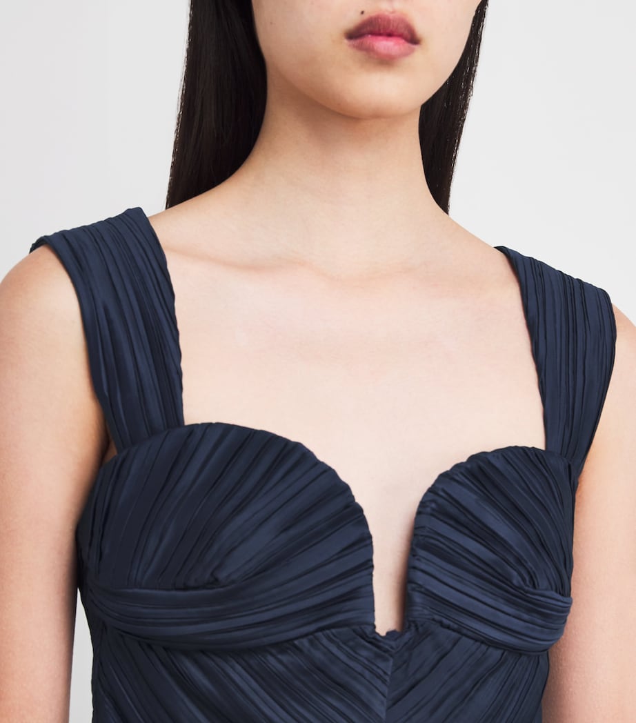 Plissé Kaitlin Crop Top DEEP LAKE Image 6