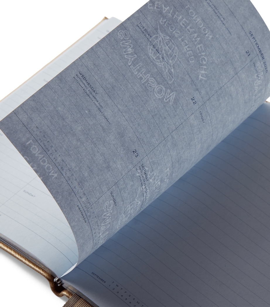 Leather Soho A5 2026 Diary BRONZE Image 3