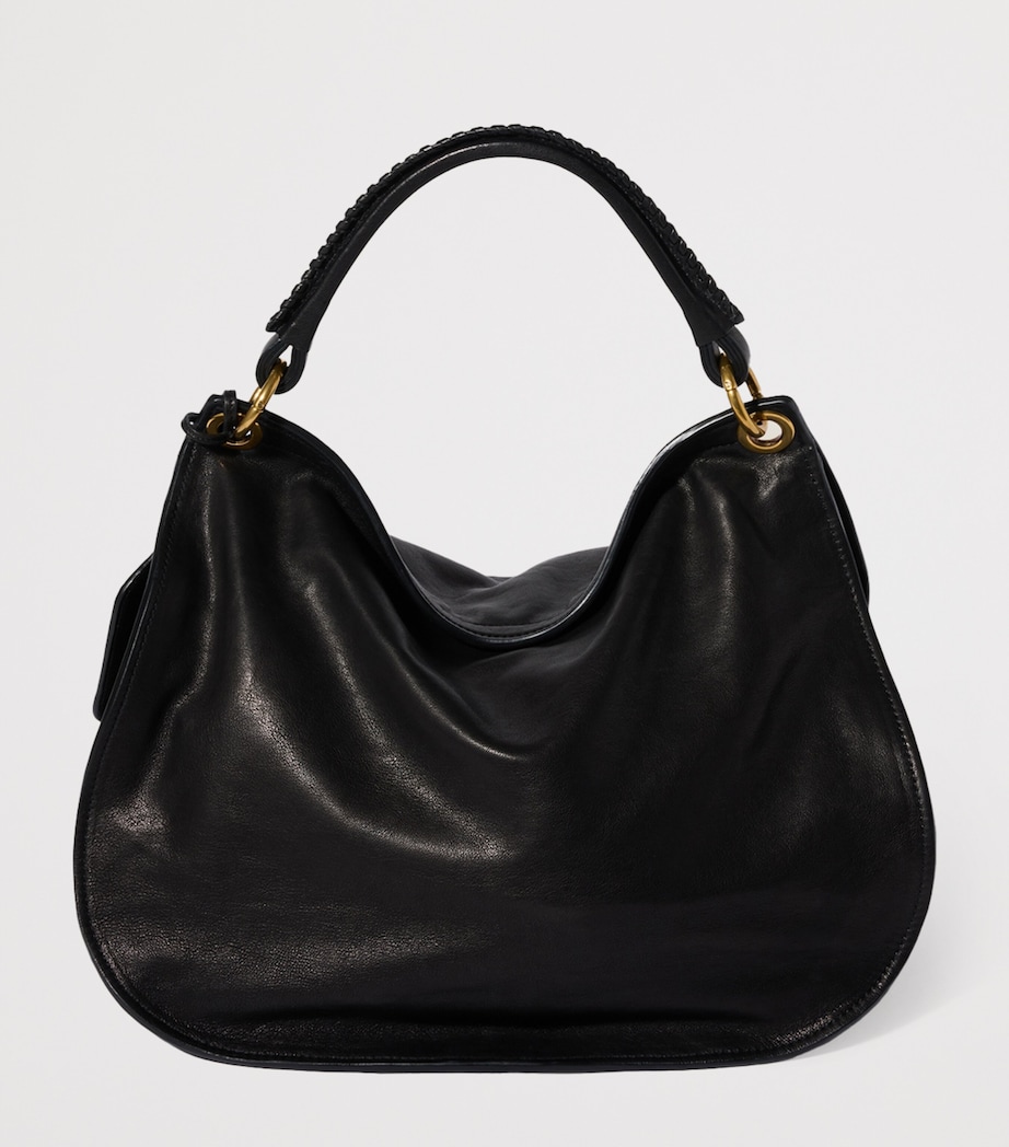Miu Miu Leather Rendez-Vous Shoulder Bag Black Image 3