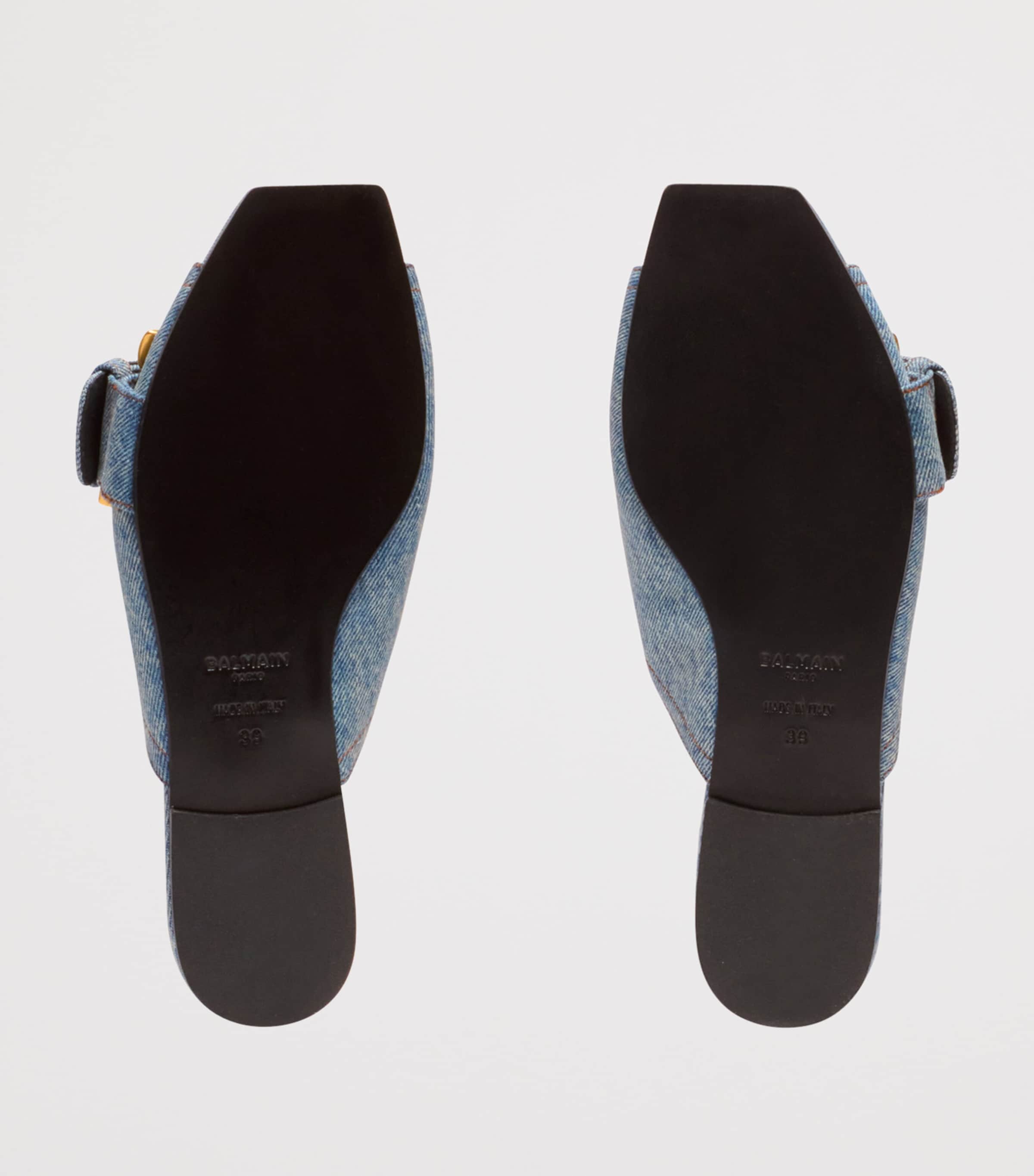 Balmain Denim Anthem Sandals | Harrods US