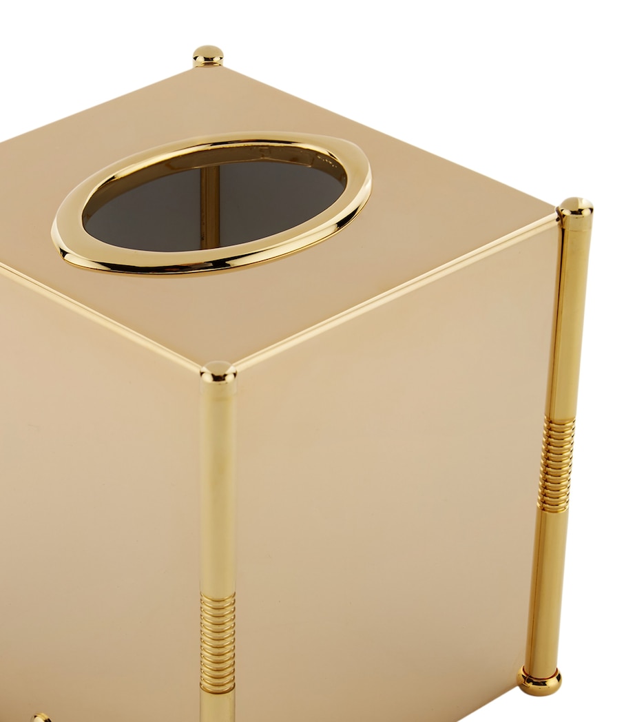 Cylinder Gold-Plated Tissue Box GOLD Image 2