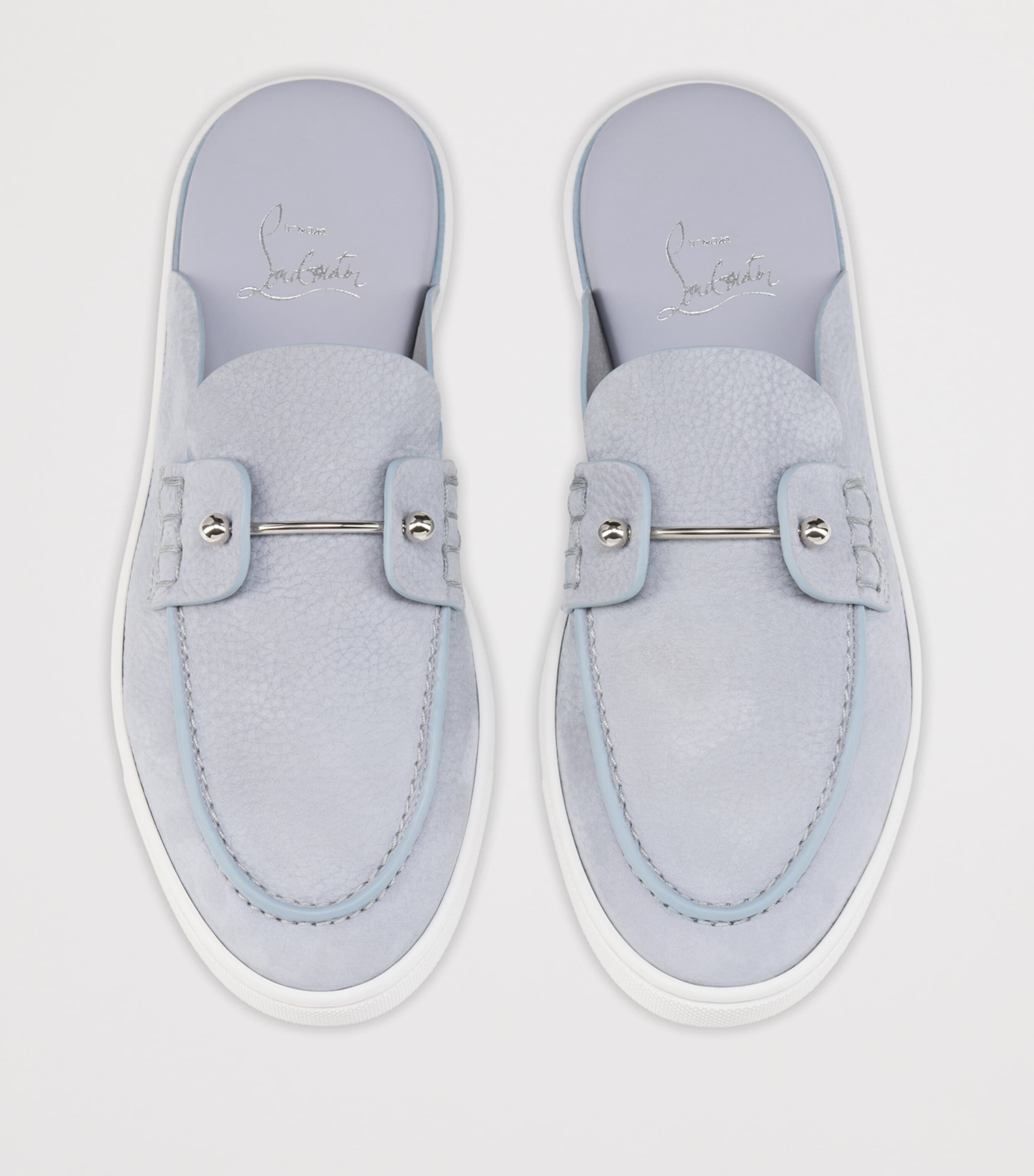 Christian Louboutin Chanme Donna Flat Leather Mules Image 5