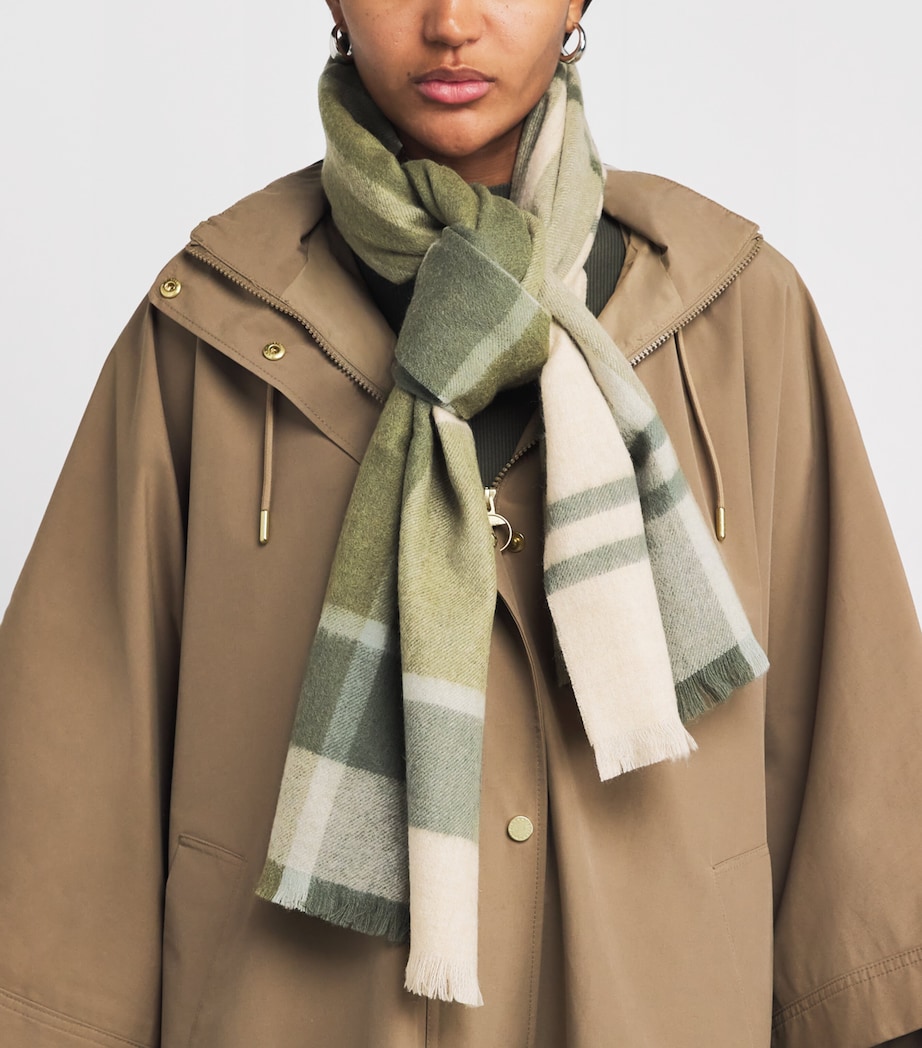 Lambswool Tartan Rosefield Scarf ANCIENT LODEN Image 2