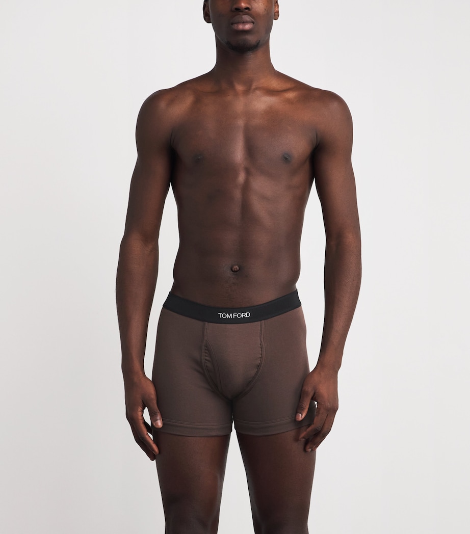 Stretch-Cotton Logo Boxers 206 NUDE 8 Image 2