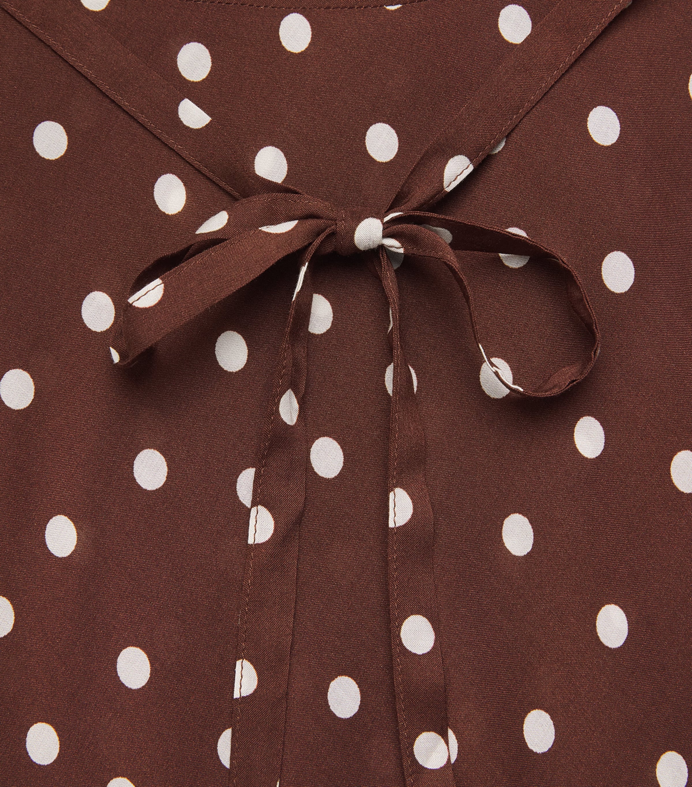 rixo brown polka dot dress Kendall polka dot cotton midi dress in brown - Rixo