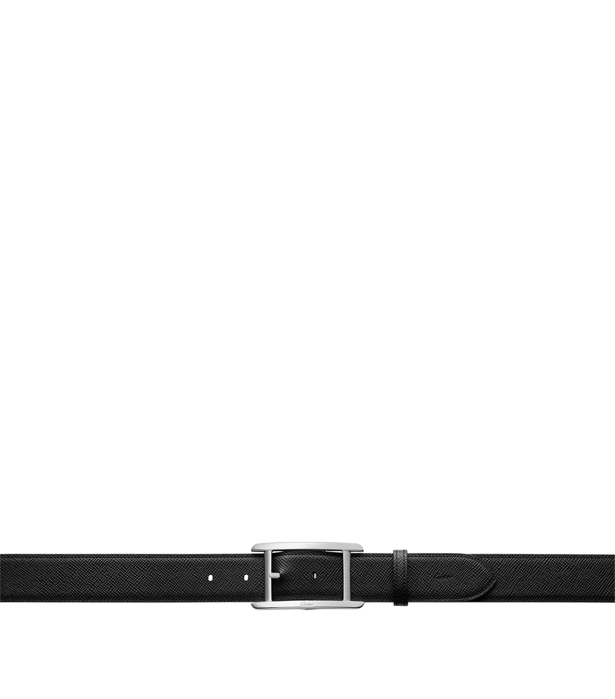 Cartier Leather Tank de Cartier Reversible Belt Black Image 3