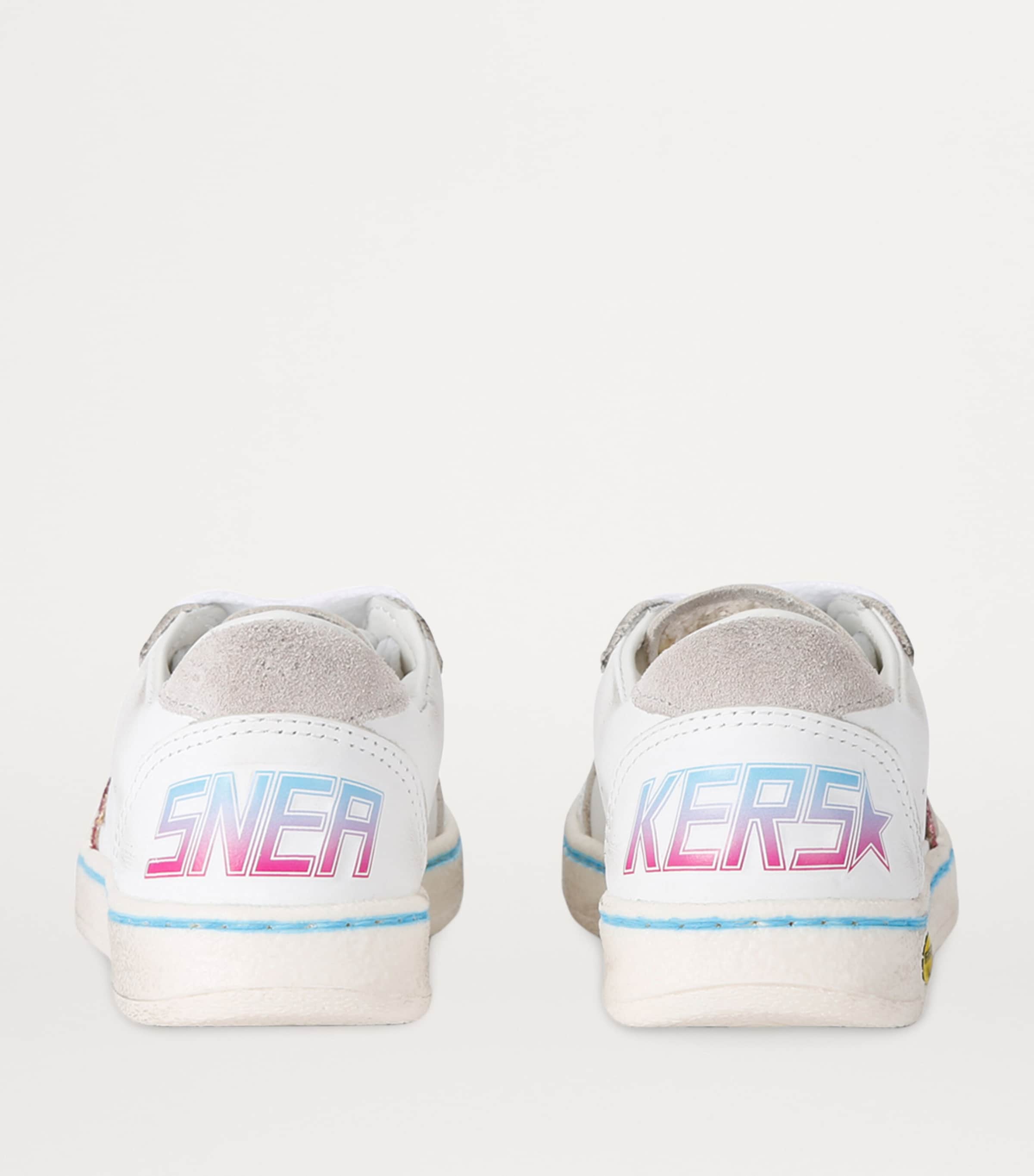 Golden Goose Leather Ball Star Sneakers White/comb Image 2