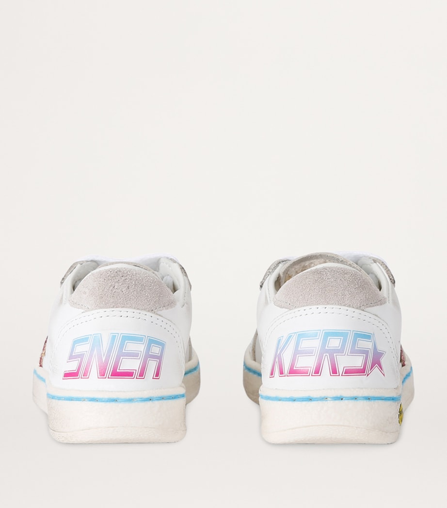 Golden Goose Leather Ball Star Sneakers White/comb Image 2