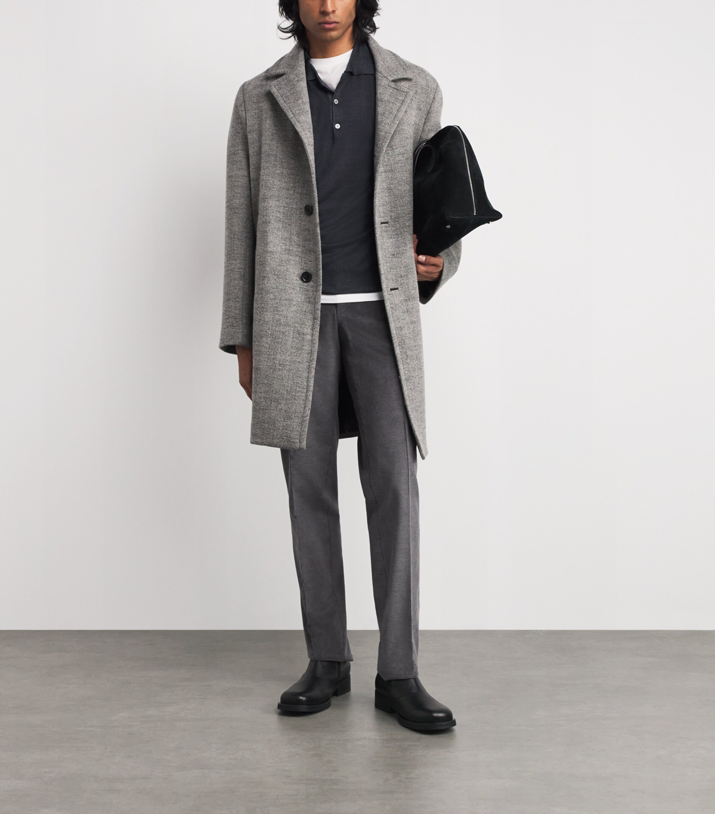 Wool-Silk Polo Sweater 101 Image 2