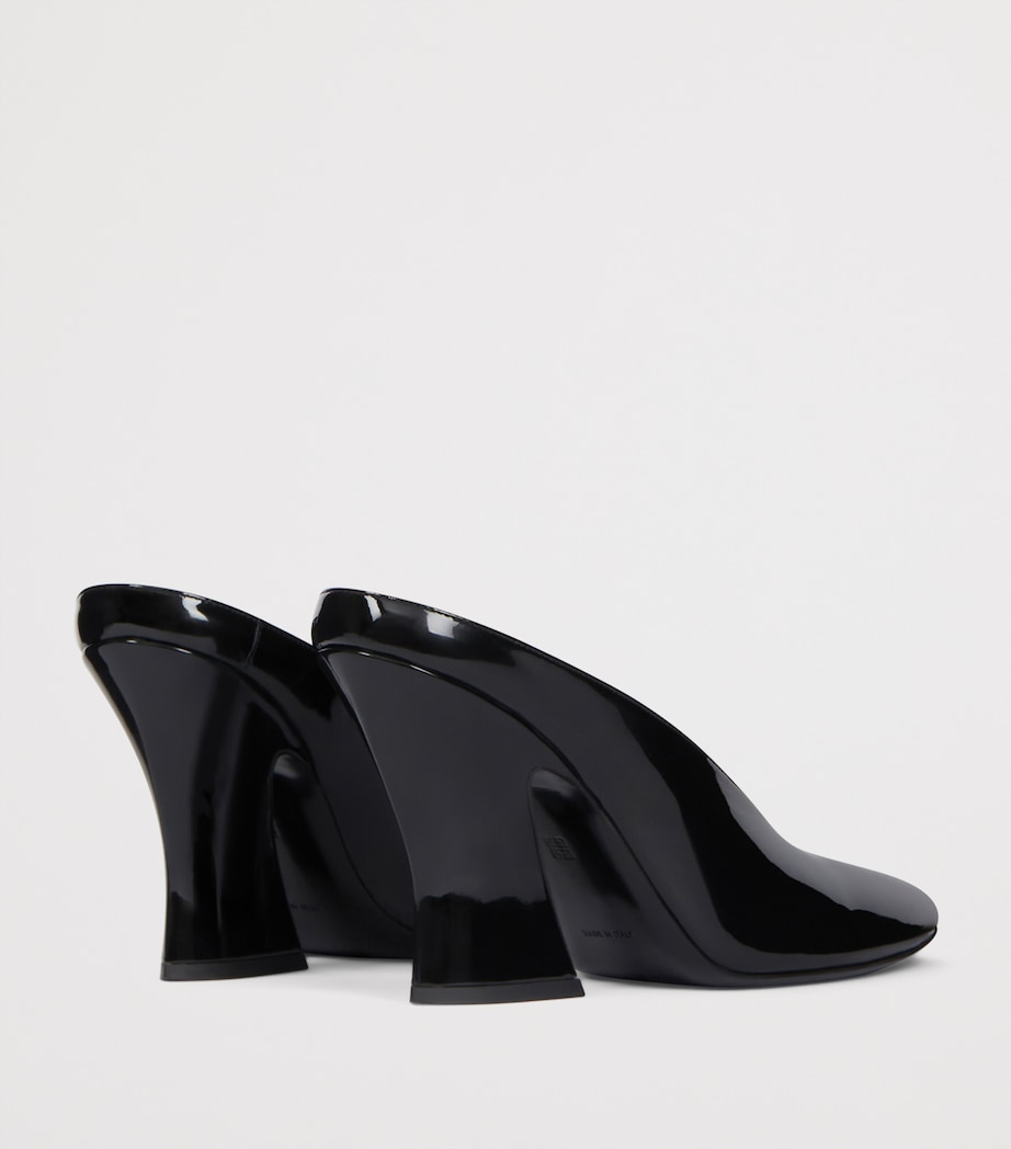Patent Leather Sculptural Pumps 95 BLACK Image 5