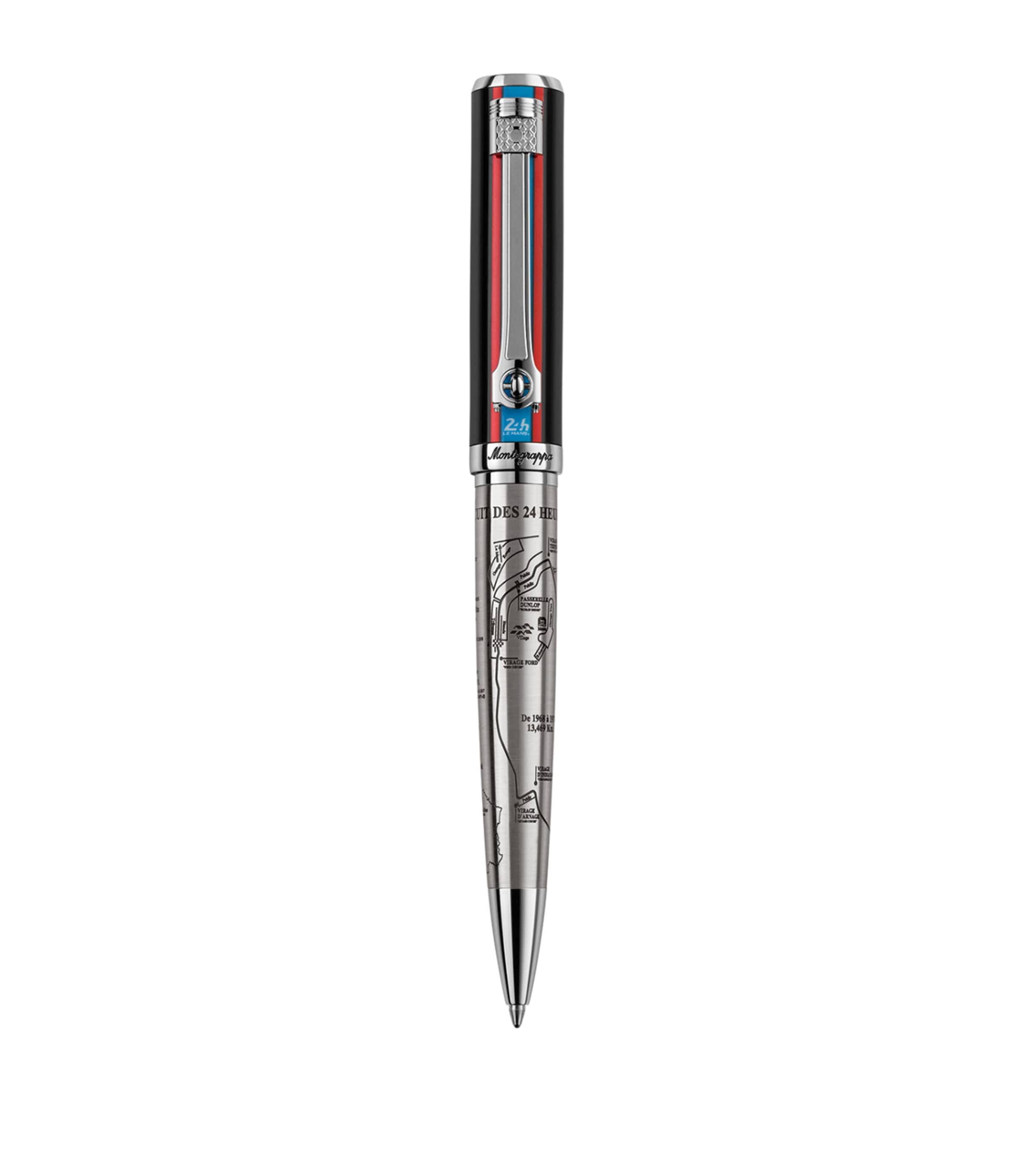 24H Le Mans Innovation Ballpoint Pen SILVER/RED Image 1