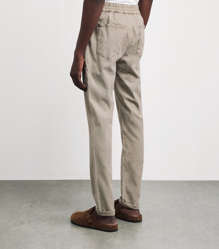 PAIGE Mens Drawstring Fraser Chinos Coastal Beige Image 5