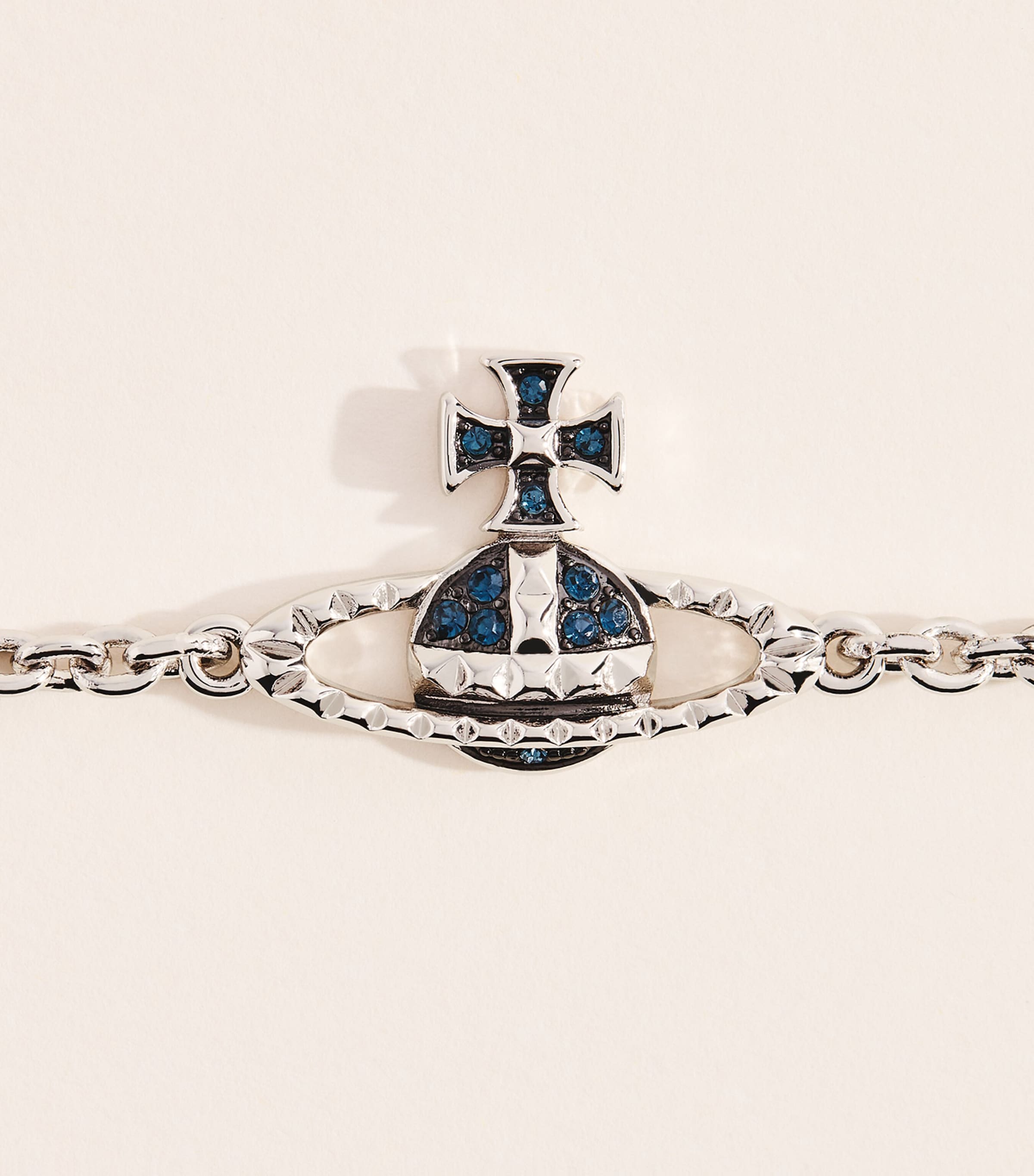 Vivienne Westwood Mayfair Bas Relief Bracelet Rhod/gnm/mon Cr Image 3
