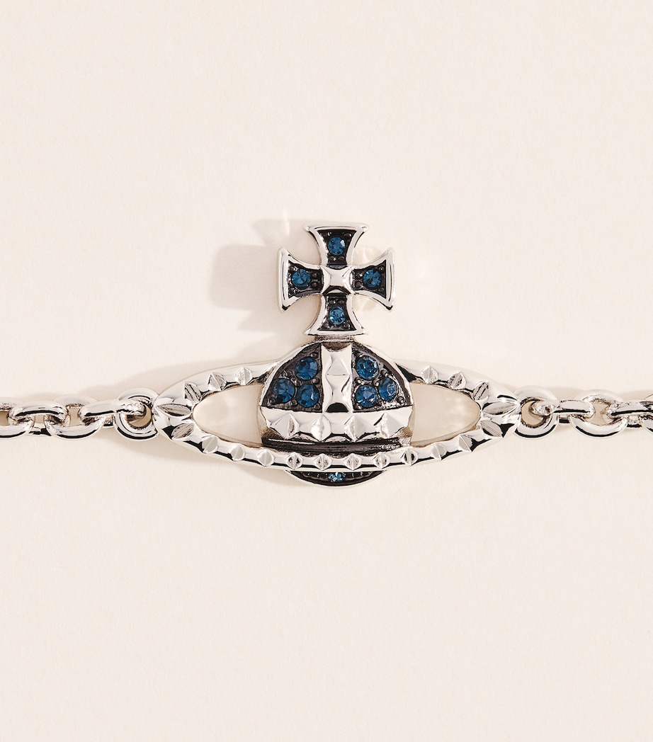 Vivienne Westwood Mayfair Bas Relief Bracelet Rhod/gnm/mon Cr Image 3