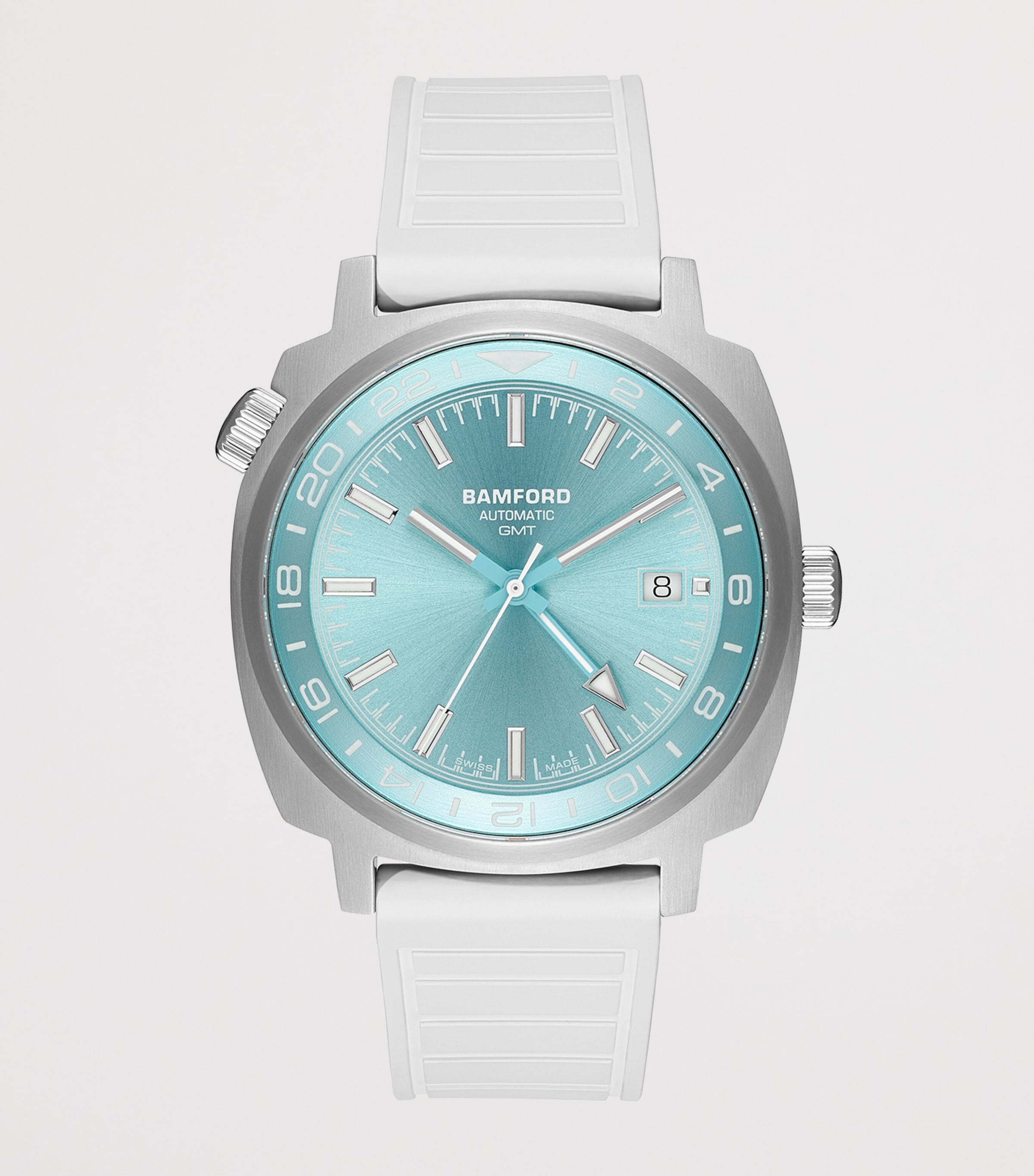 Bamford London Stainless Steel GMT Watch 40mm Blue Image 2