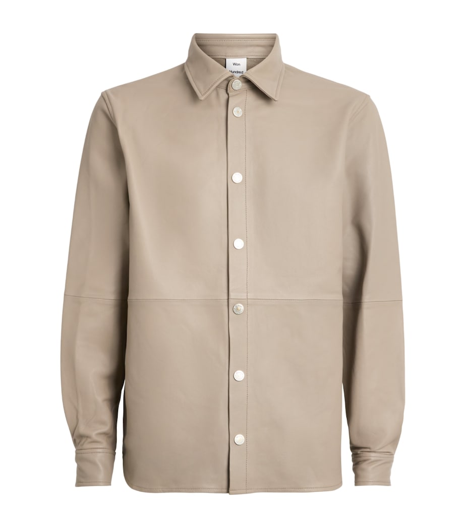 Won Hundred Mens Lambskin Adriel Shirt Rock Ridge Image 1