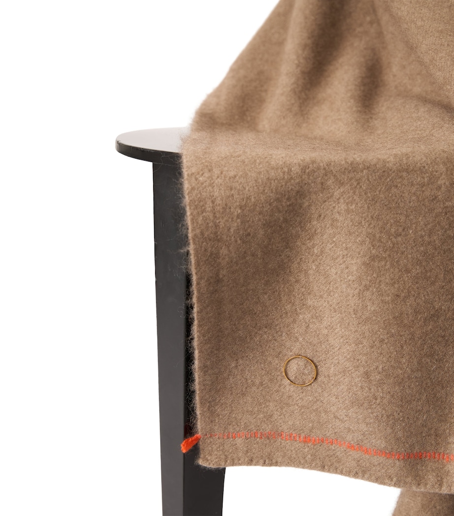 Oyuna Cashmere Sabra Throw (200cm x 145cm) Taupe Image 4