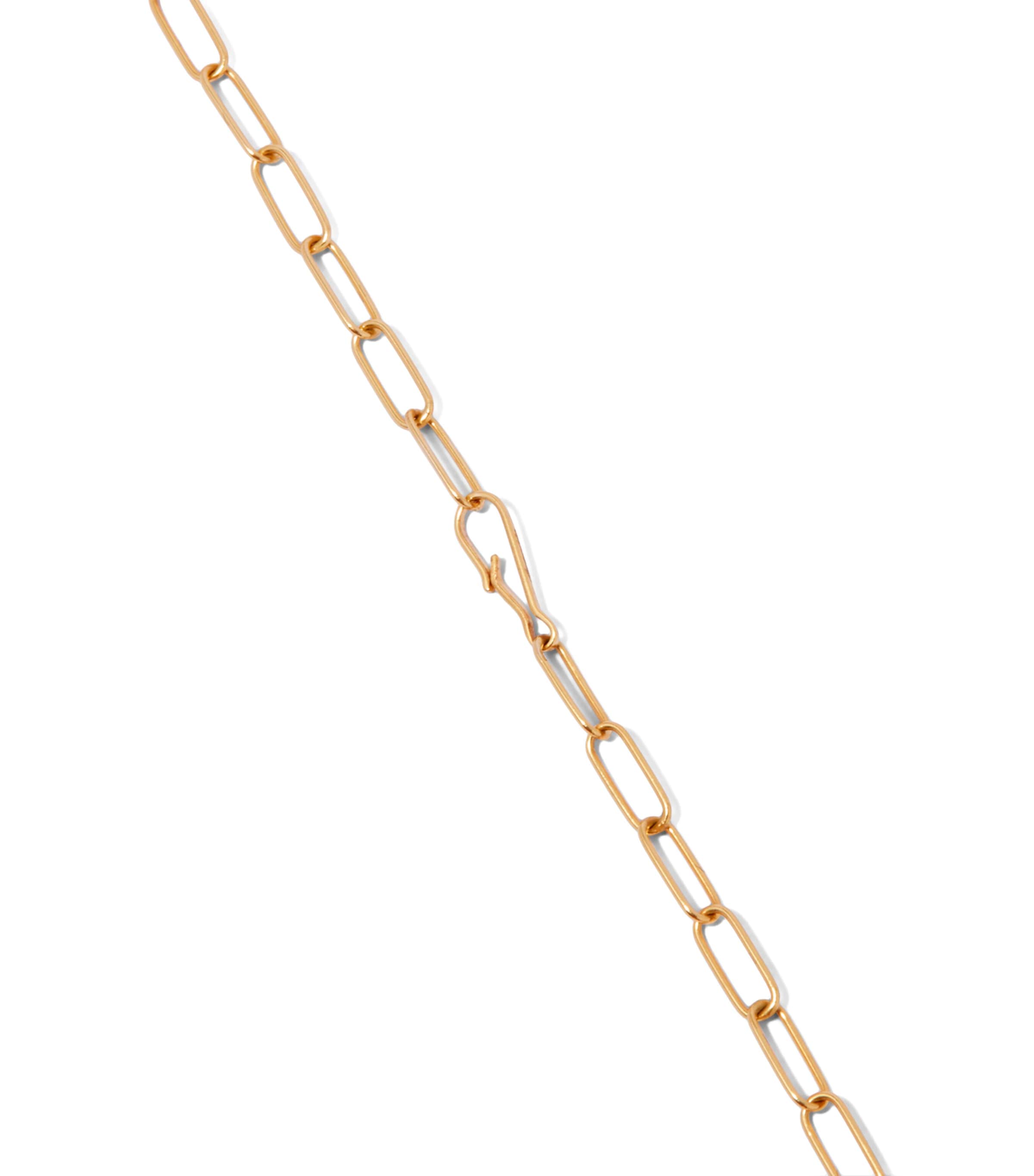 Yellow Gold Mini Cable Chain Bracelet (18cm) YELLOW GOLD Image 2