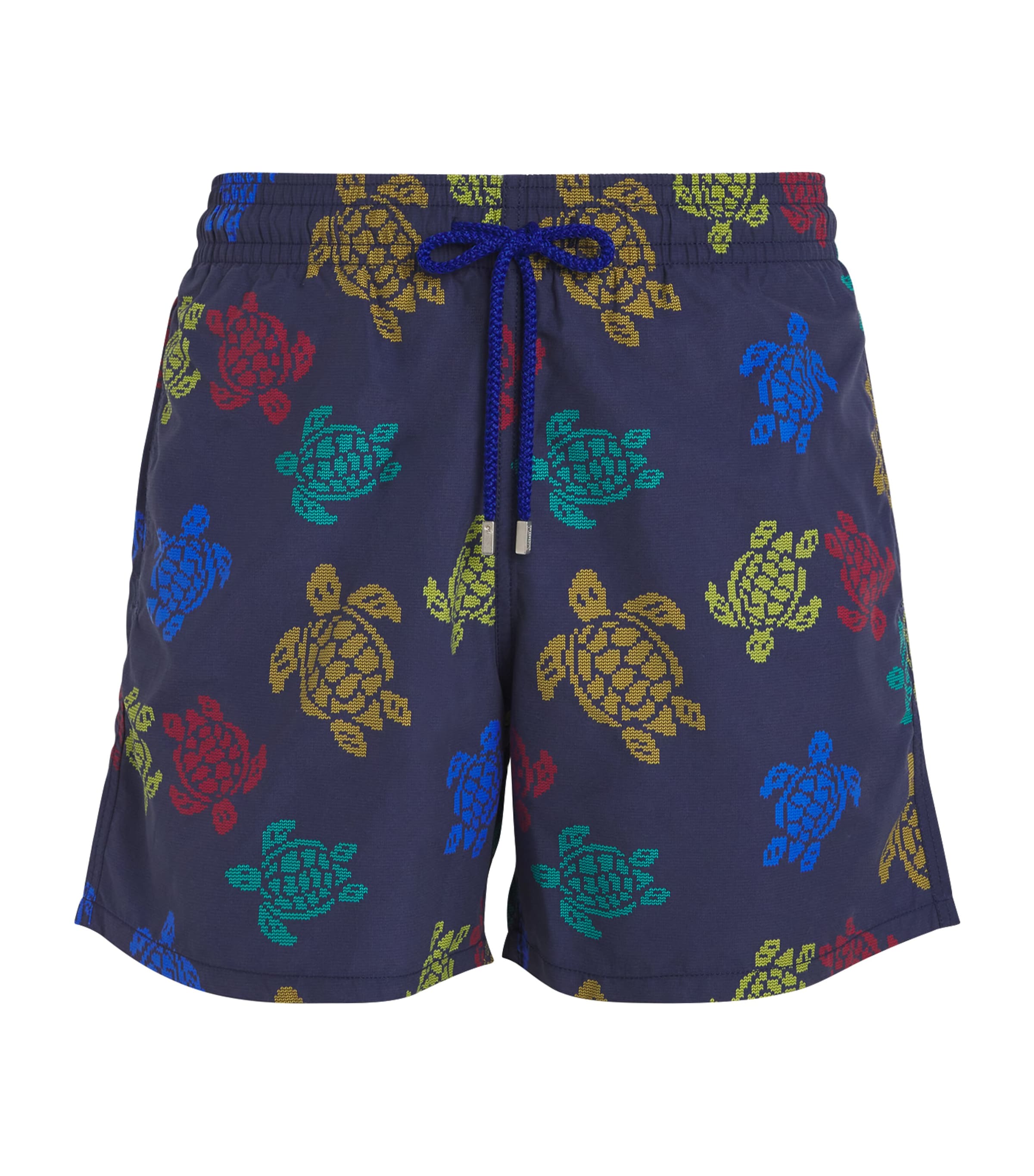 Vilebrequin X Falke Moorea Printed Swim Trunks In Navy