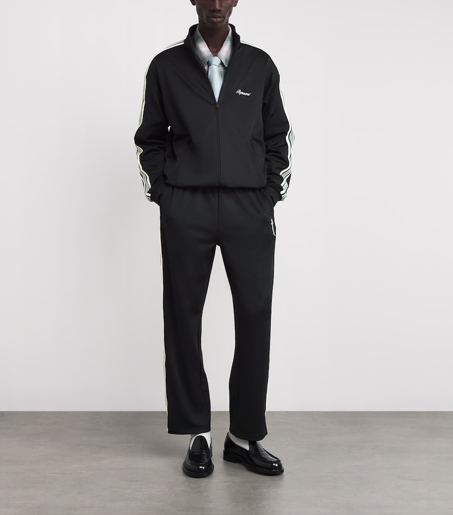 Stretch-Jersey Side-Stripe Track Jacket JET BLACK Image 2