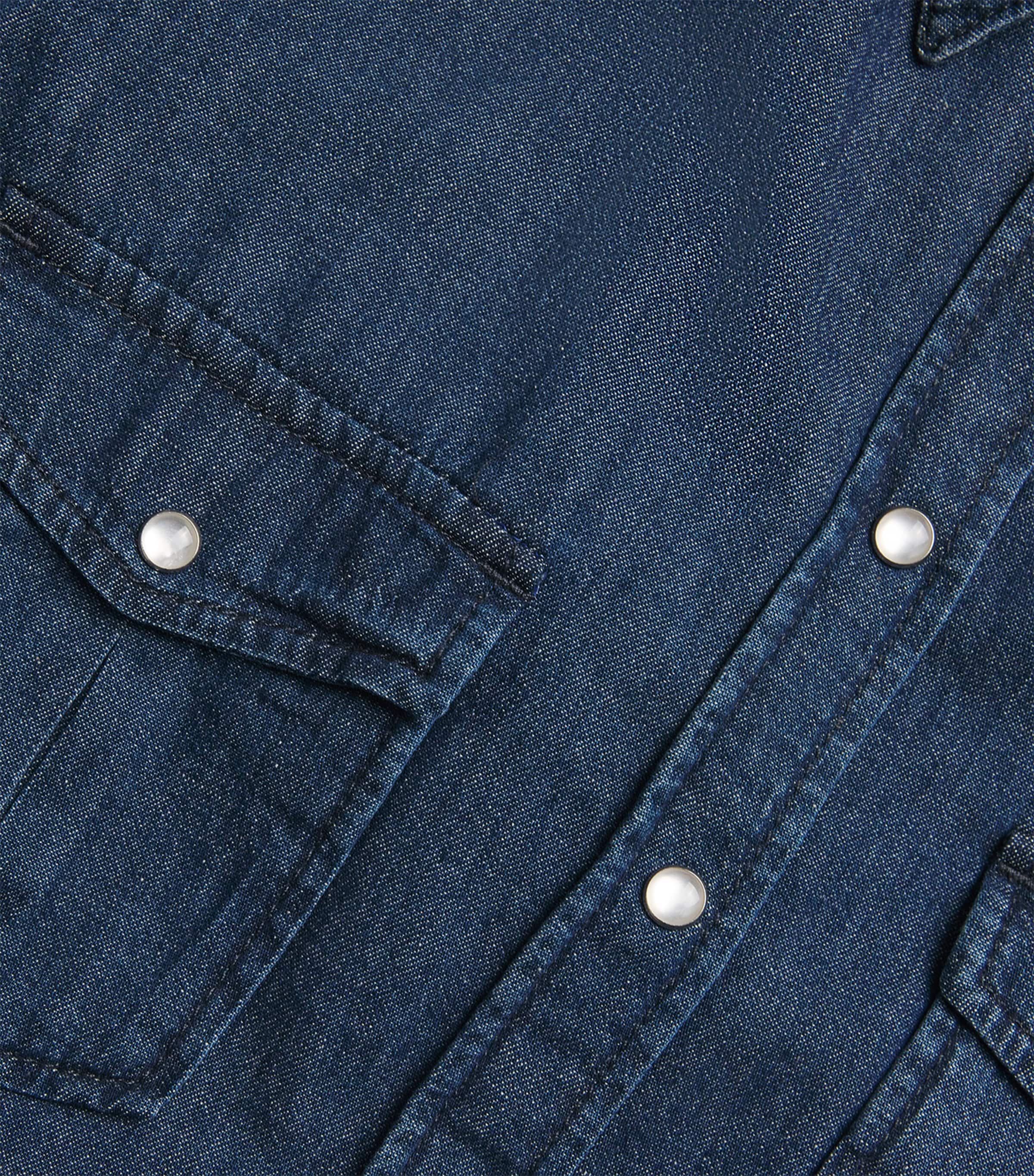 Denim Shirt NAVY Image 5