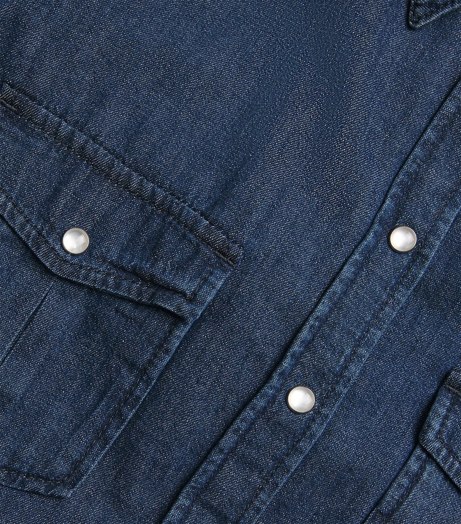 Denim Shirt NAVY Image 5