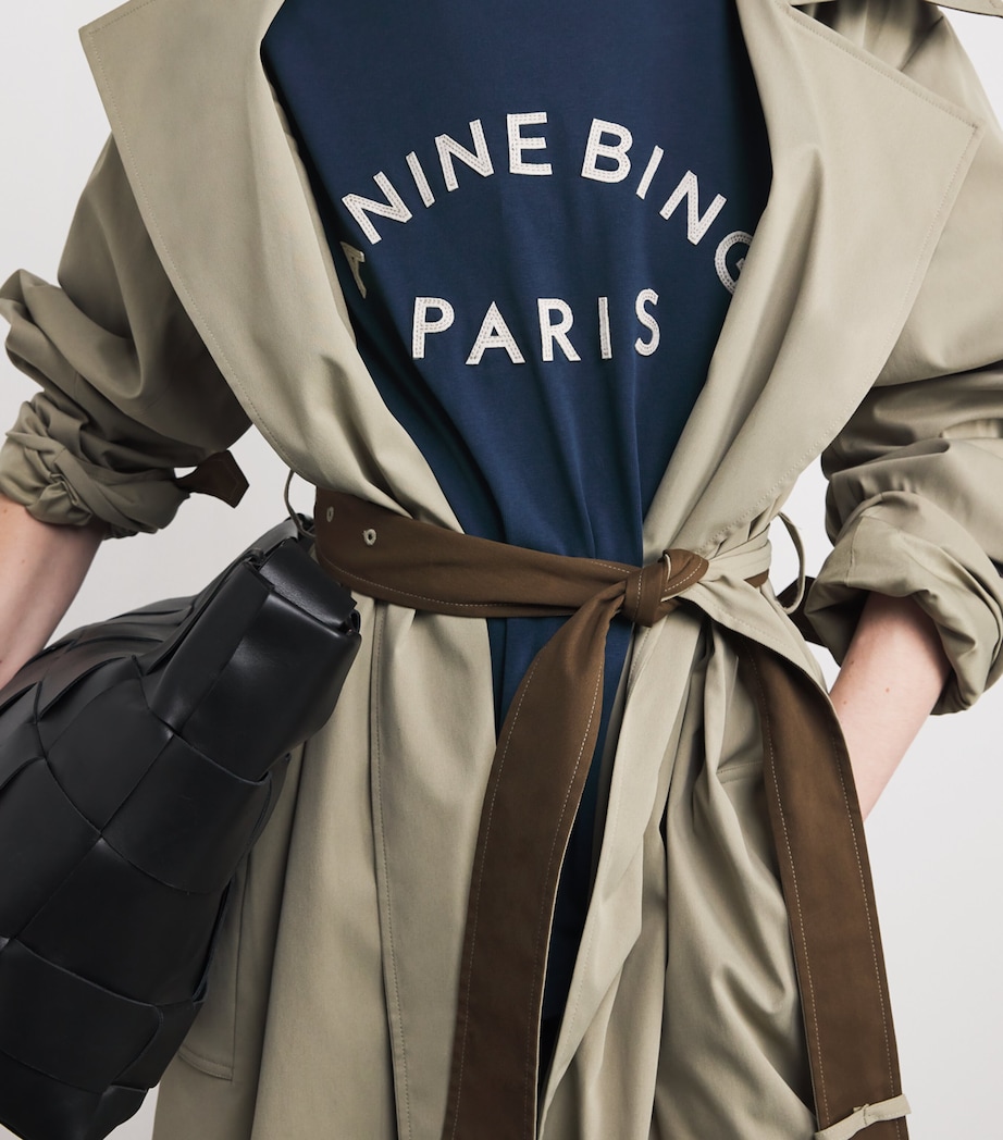 Cotton Monogram T-Shirt DARK BLUE Image 6