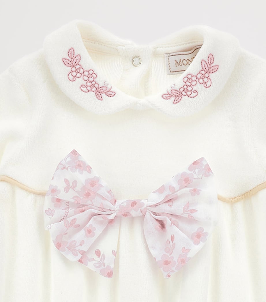 Cotton Embroidered All-In-One (1-9 Months) PANNA+ROSA ANTICO Image 3