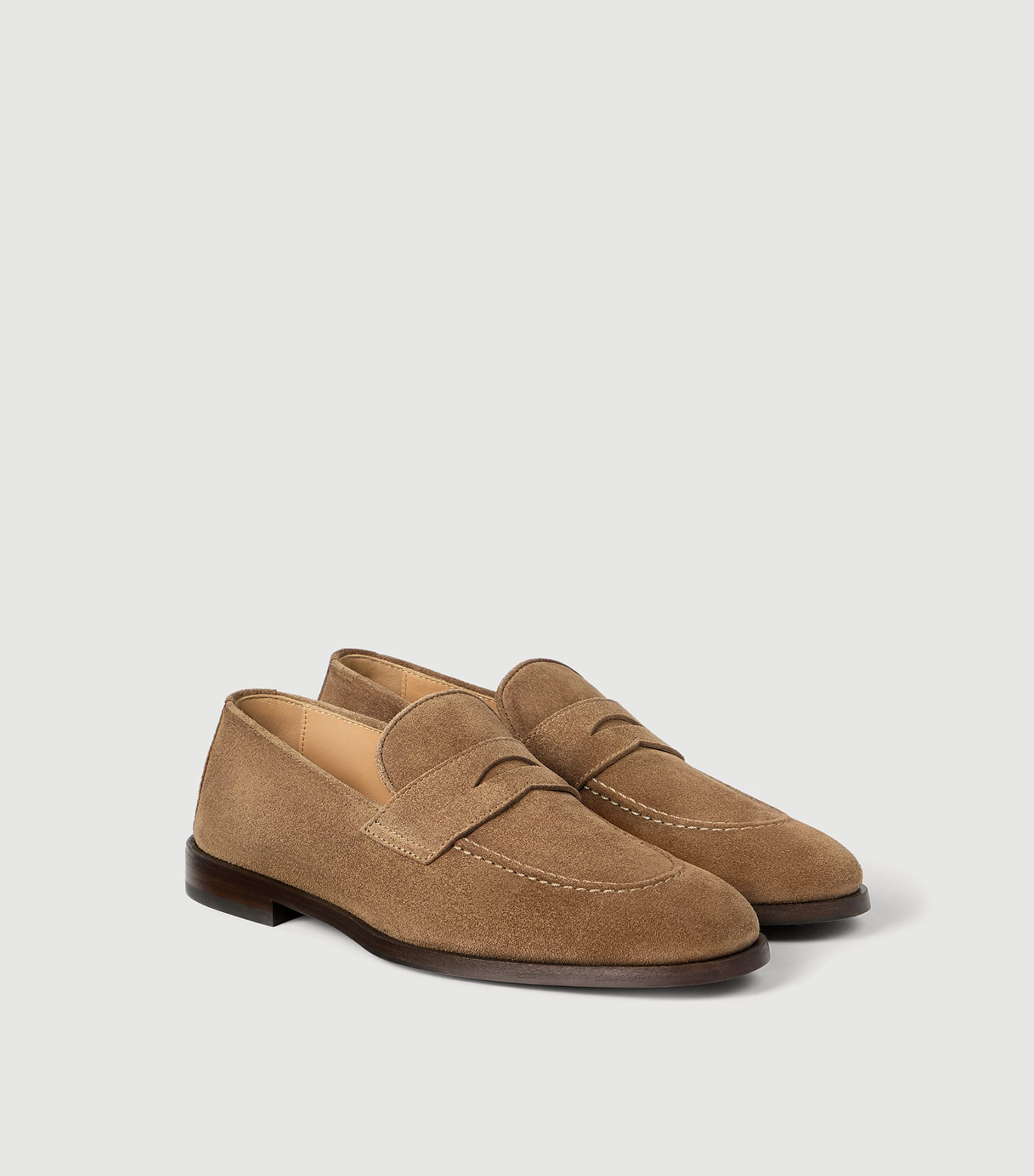 Brunello Cucinelli Suede Penny Loafers Image 2