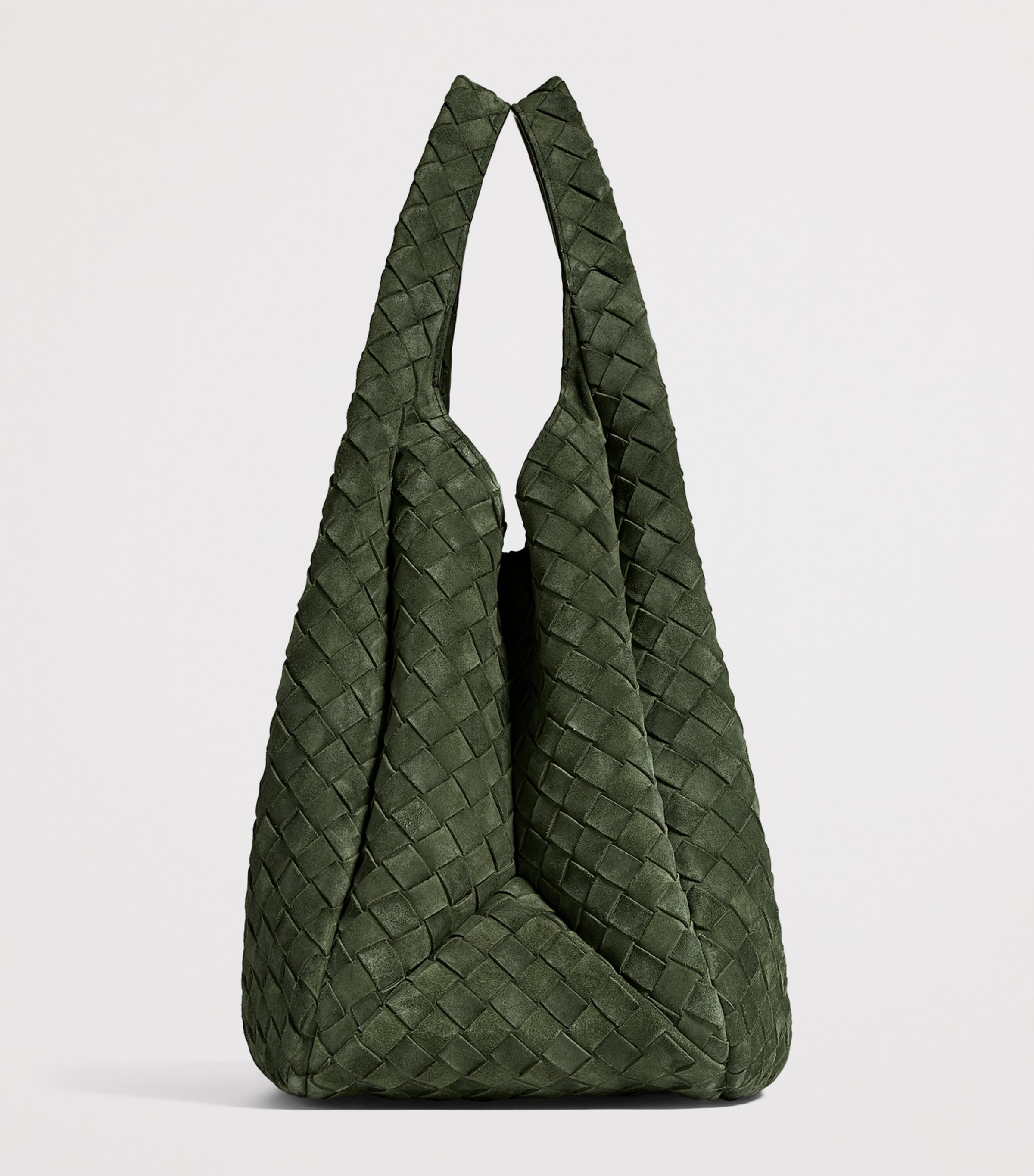 Bottega Veneta Large Suede Campana Shoulder Bag Image 3