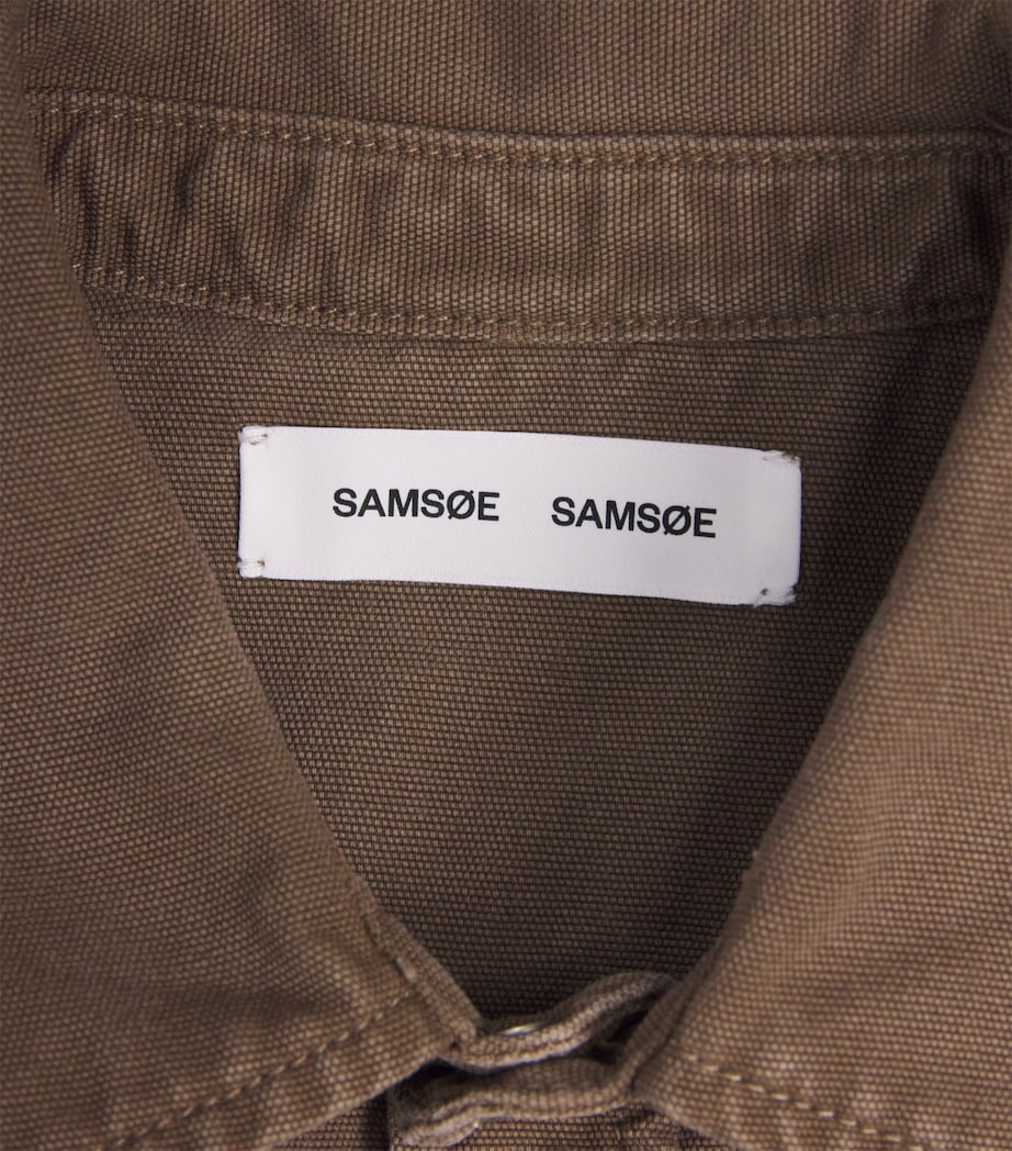 Sadamon Denim Overshirt WASHED CANTEEN Image 5