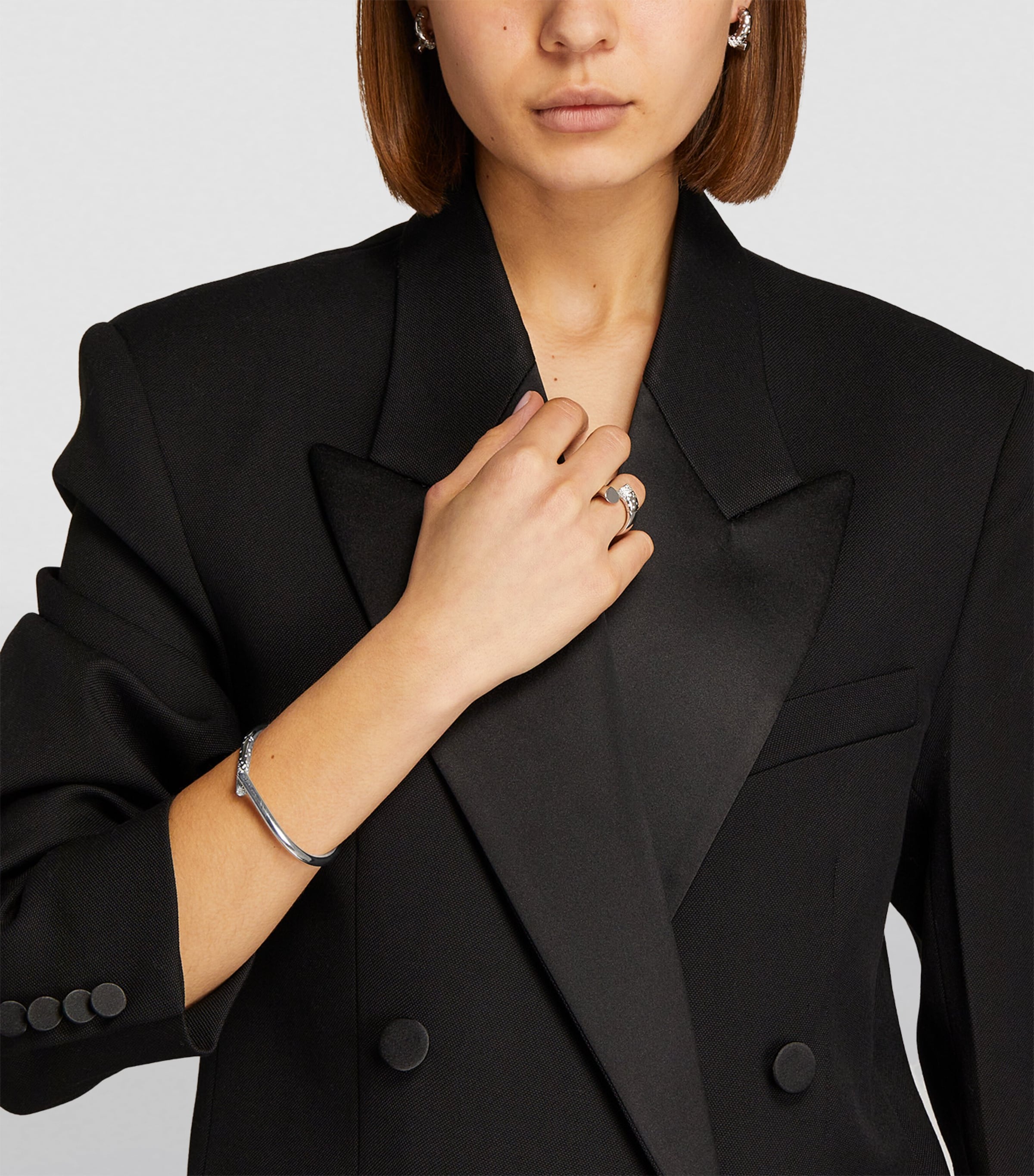 Tabayer White Gold and Diamond Oera Bangle White Gold Image 4