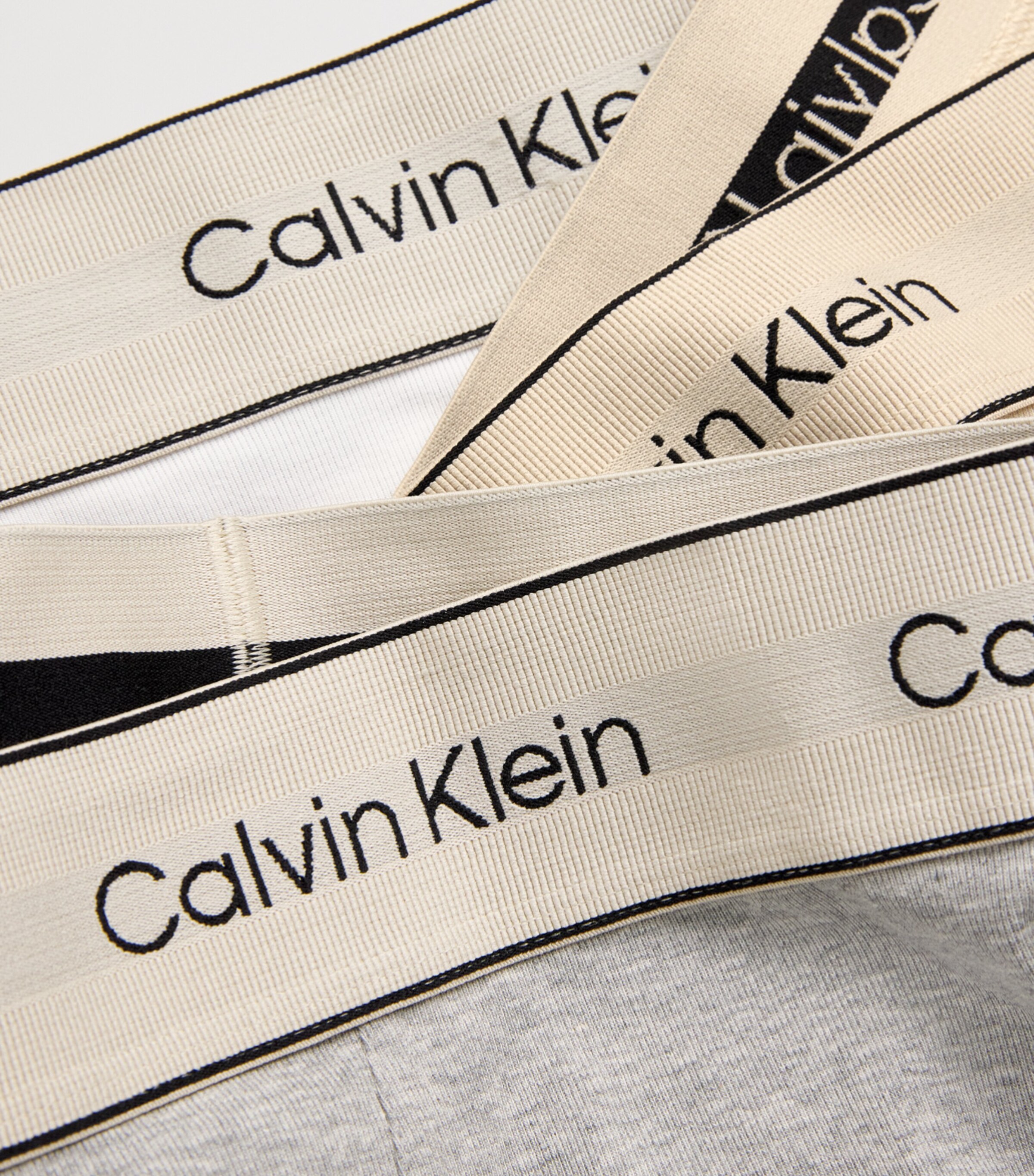 Calvin Klein Mens Stretch-Cotton Heritage Boxer Briefs (Pack of 3) Gray/grey/white Image 5