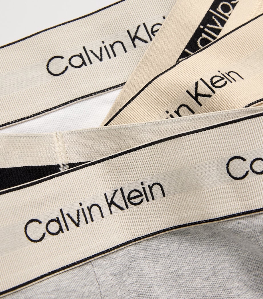 Calvin Klein Mens Stretch-Cotton Heritage Boxer Briefs (Pack of 3) Gray/grey/white Image 5