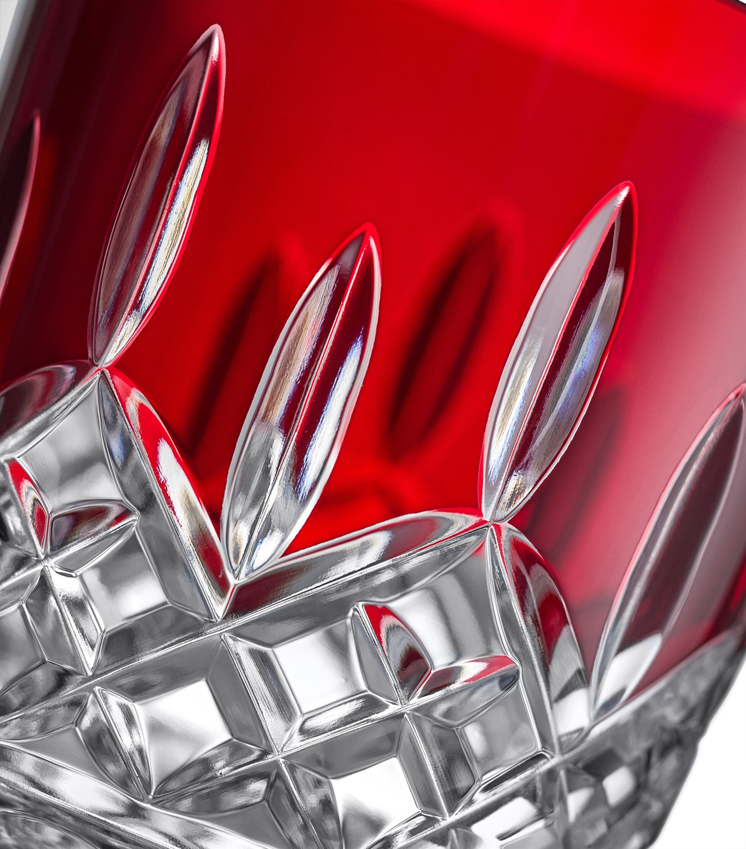 Set of 2 Crystal Lismore Tumblers (375ml) RED Image 4