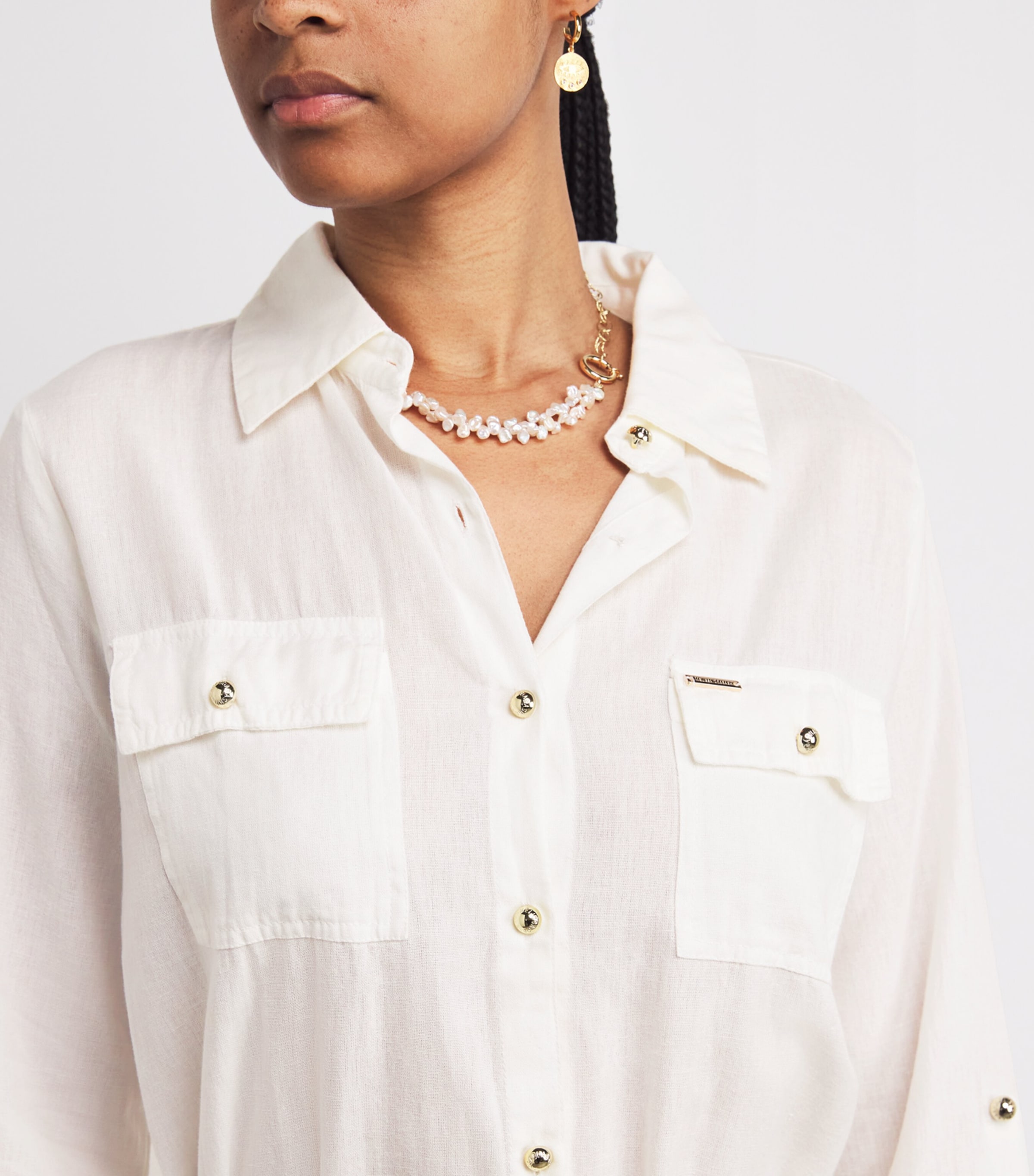 Cotton-Linen Darcy Maxi Dress WHITE4 Image 4