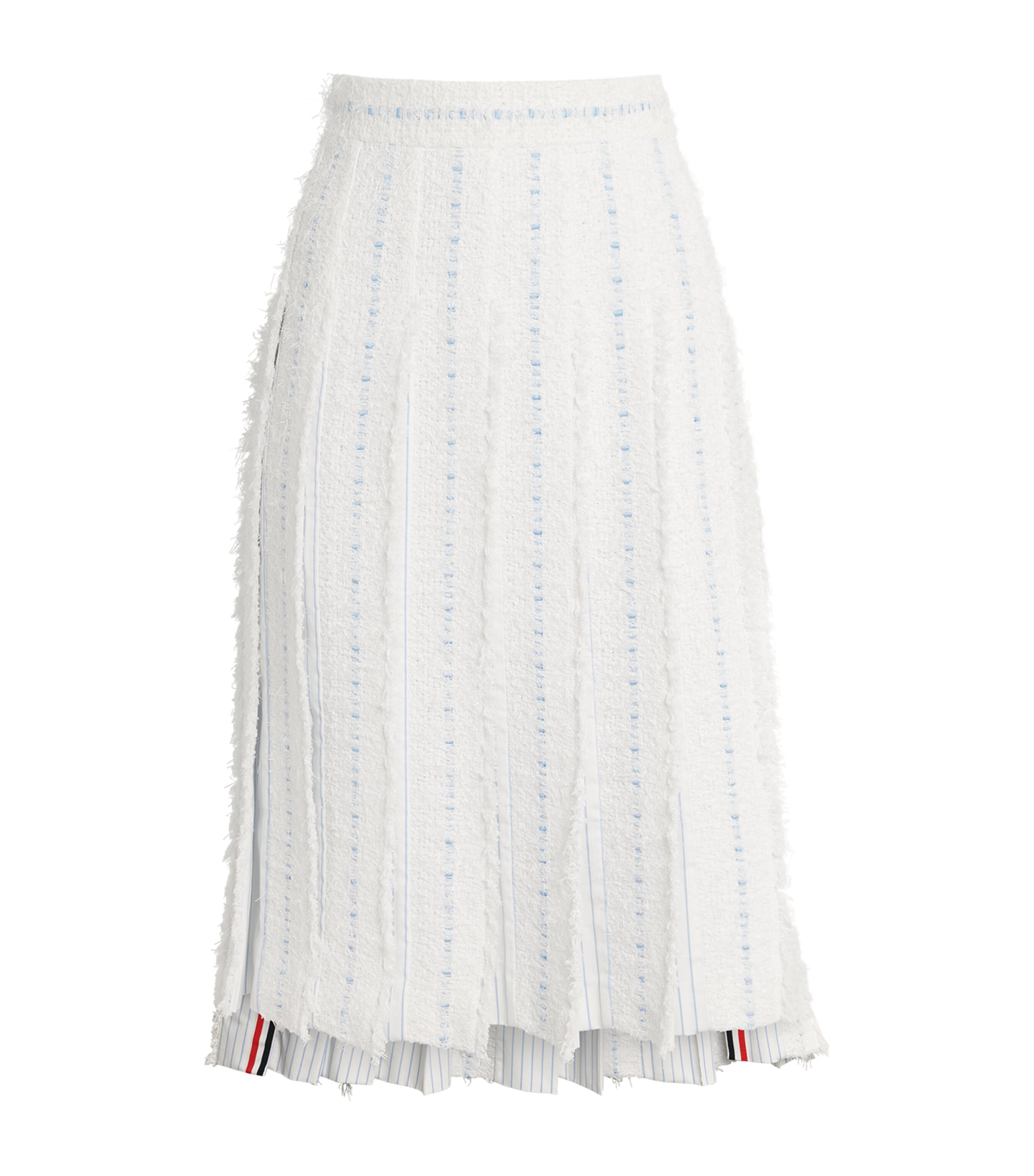 Tweed Knee-Length Skirt WHITE Image 1