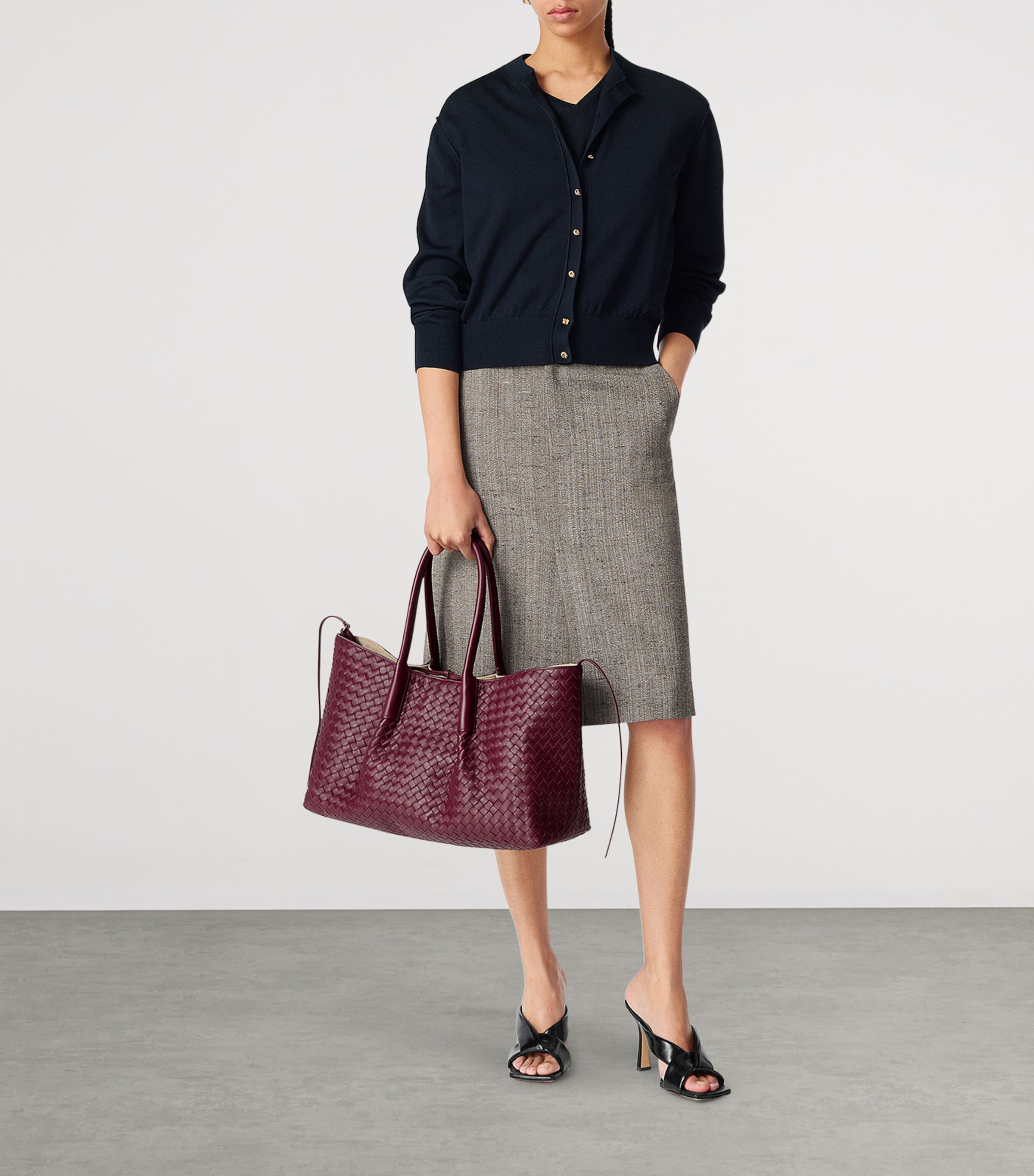 Bottega Veneta Leather Pinacoteca Tote Bag | Harrods US