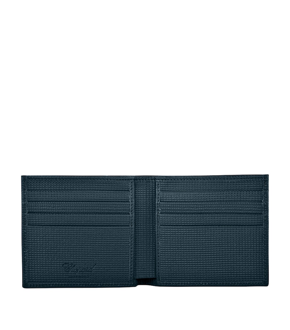 Chopard Small Leather Classic Bifold Wallet Blue Houndstooth Image 2