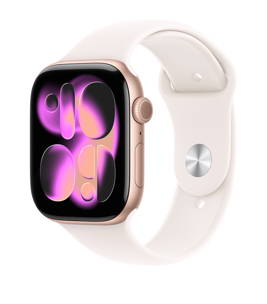 Apple Watch Series 11 - Rose Gold Aluminium with Blush Sport Band, 46mm, Small/Medium ROSE GOLD Image 2